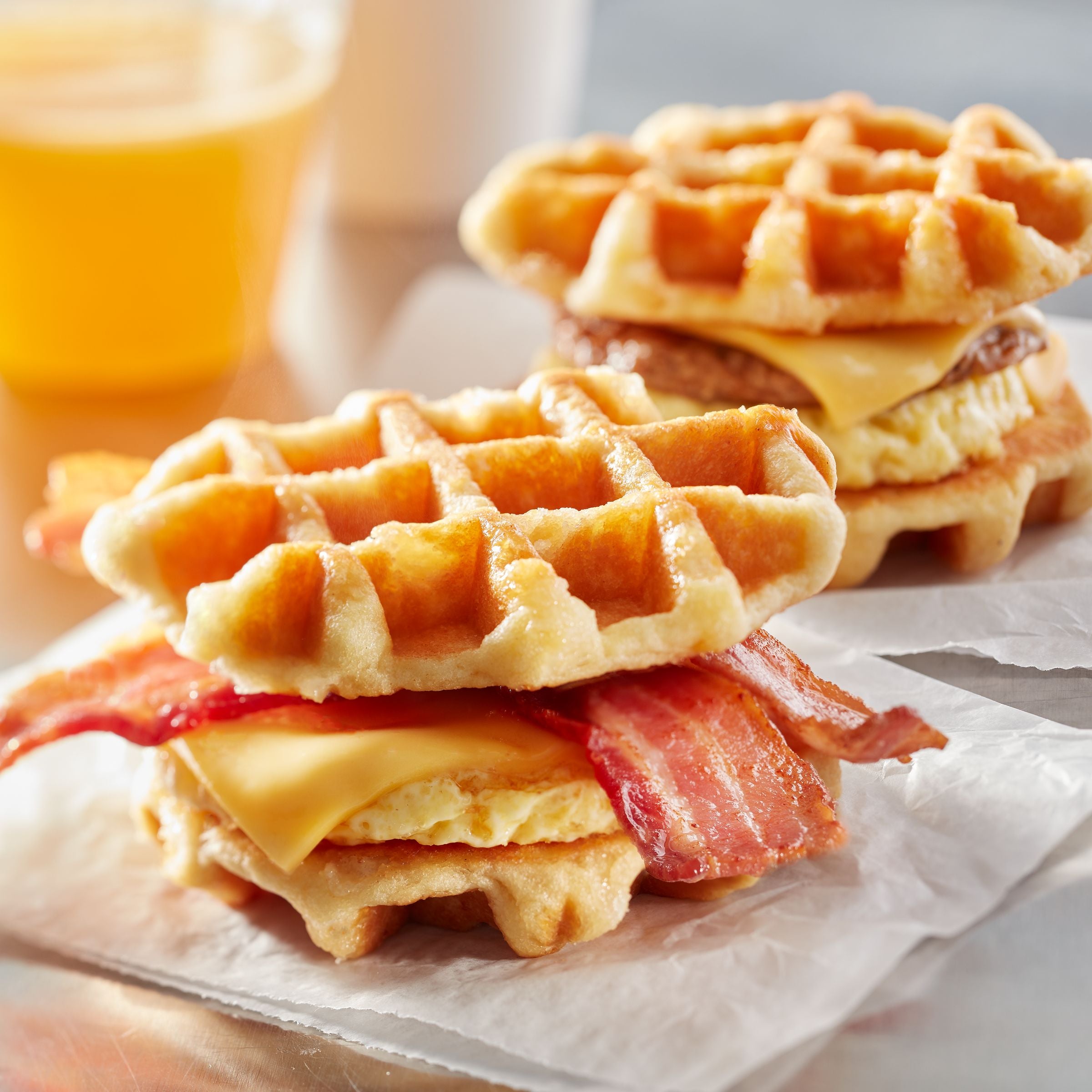 Pillsbury™ Thaw And Serve Belgian Style Waffle Carrier 6.34 Pound Each - 1 Per Case.