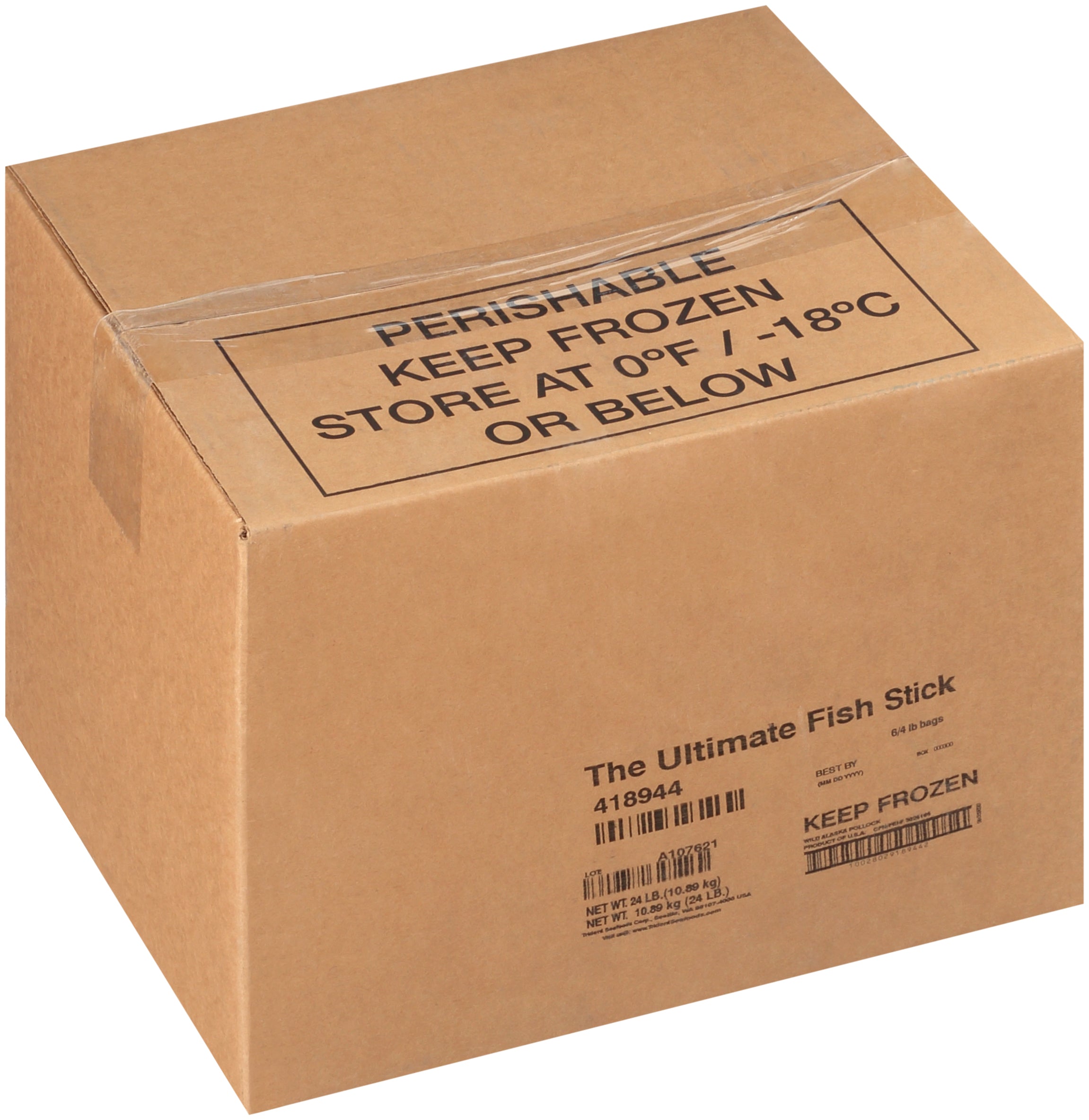 All Natural Ultimate Fish Stick 4 Pound Each - 6 Per Case.