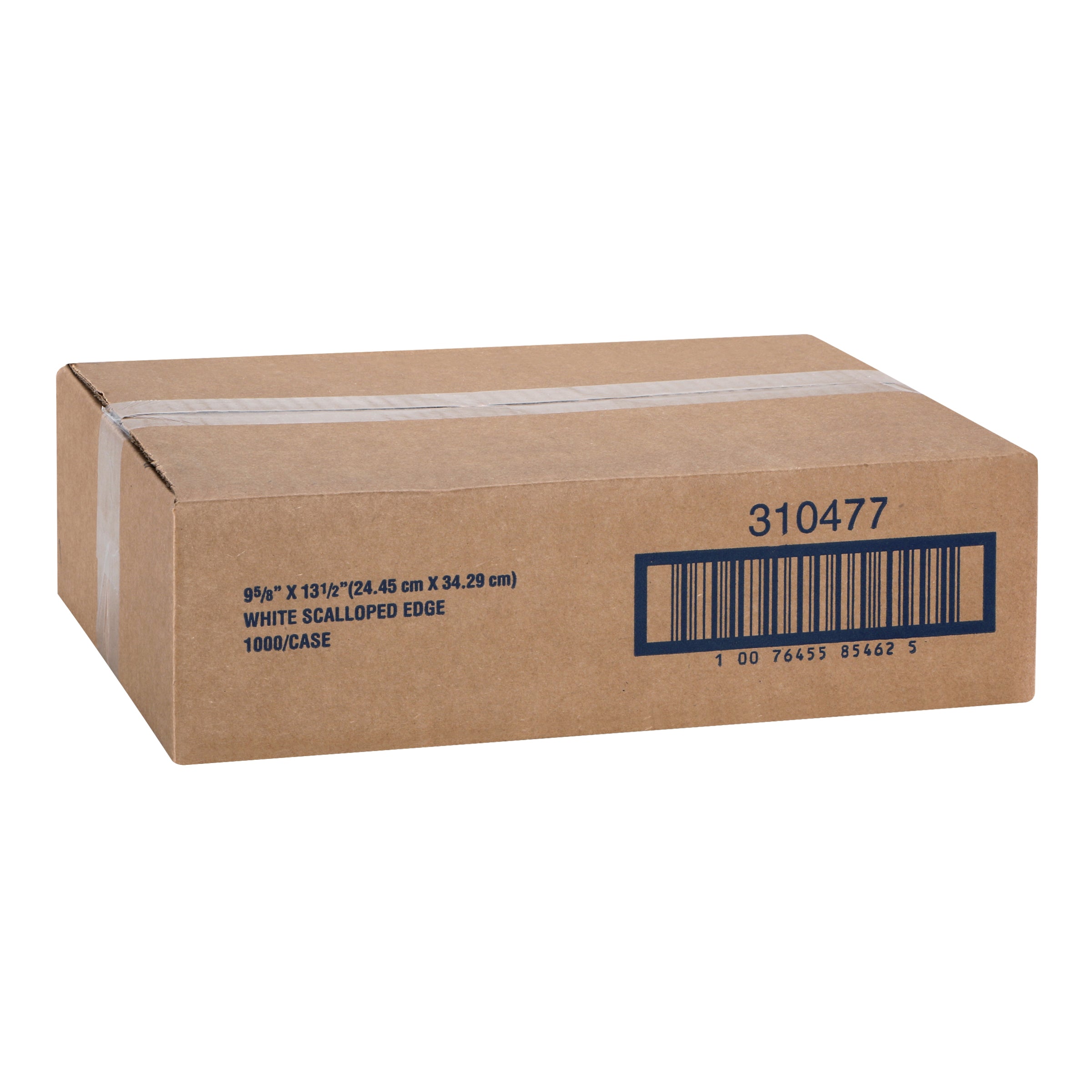 Placemat Paper White Classic Scallop 1000 Each - 1 Per Case.