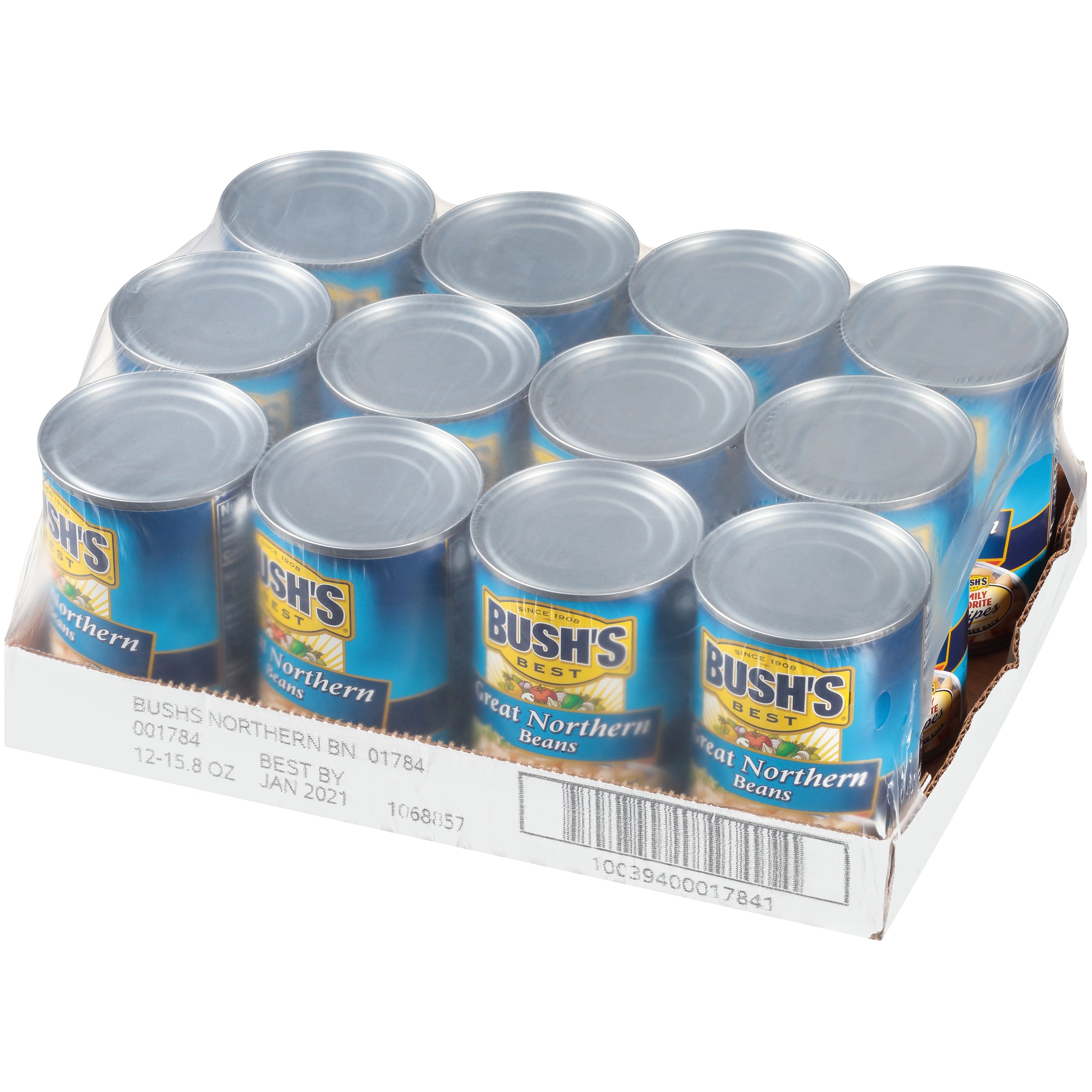 Bush's Best Great Northern Beans 15.8 Ounce Size - 12 Per Case.