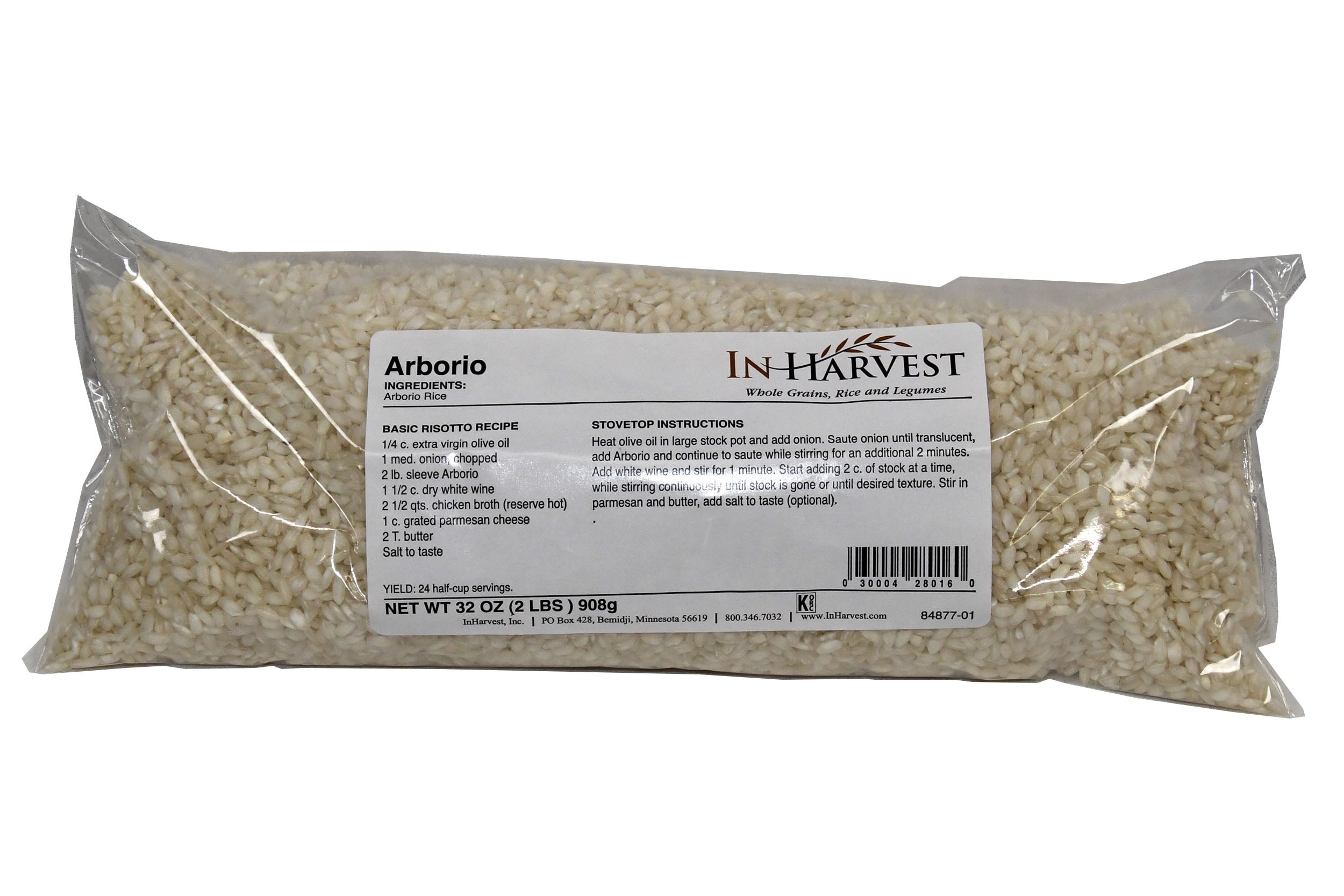 Arborio Cholesterol Free Rice 2 Pound Each - 6 Per Case.