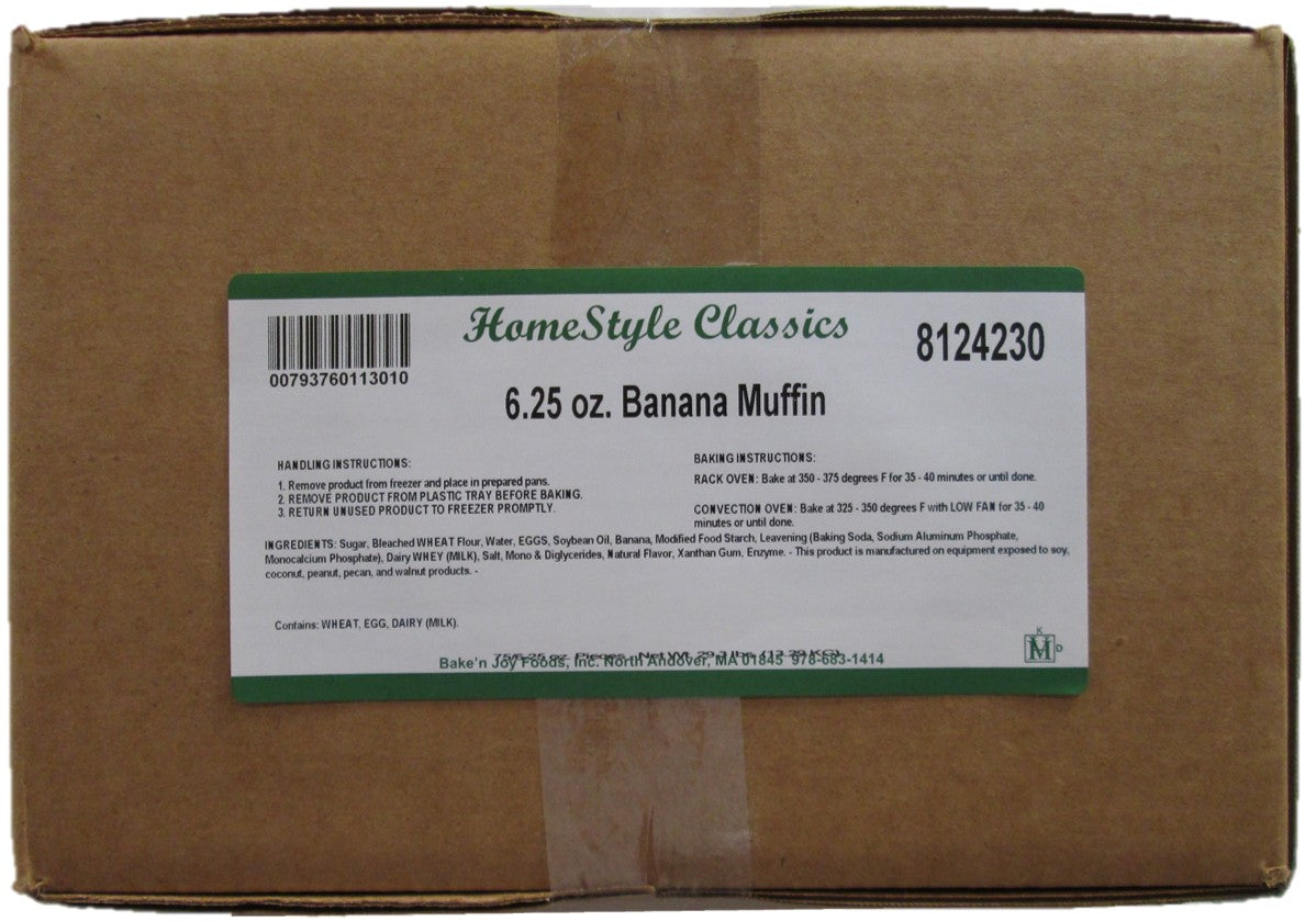 Bake'n Joy Homestyle Banana Muffin Batter 6.25 Ounce Size - 75 Per Case.