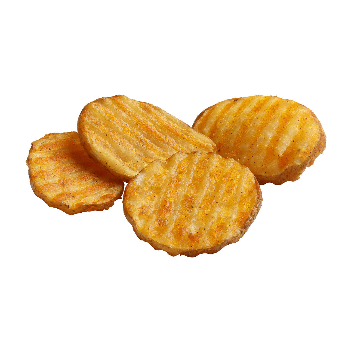 Simplot Seasonedcrisp Delivery 4" Savory Battered Slice Skin On 4 Pound Each - 6 Per Case.