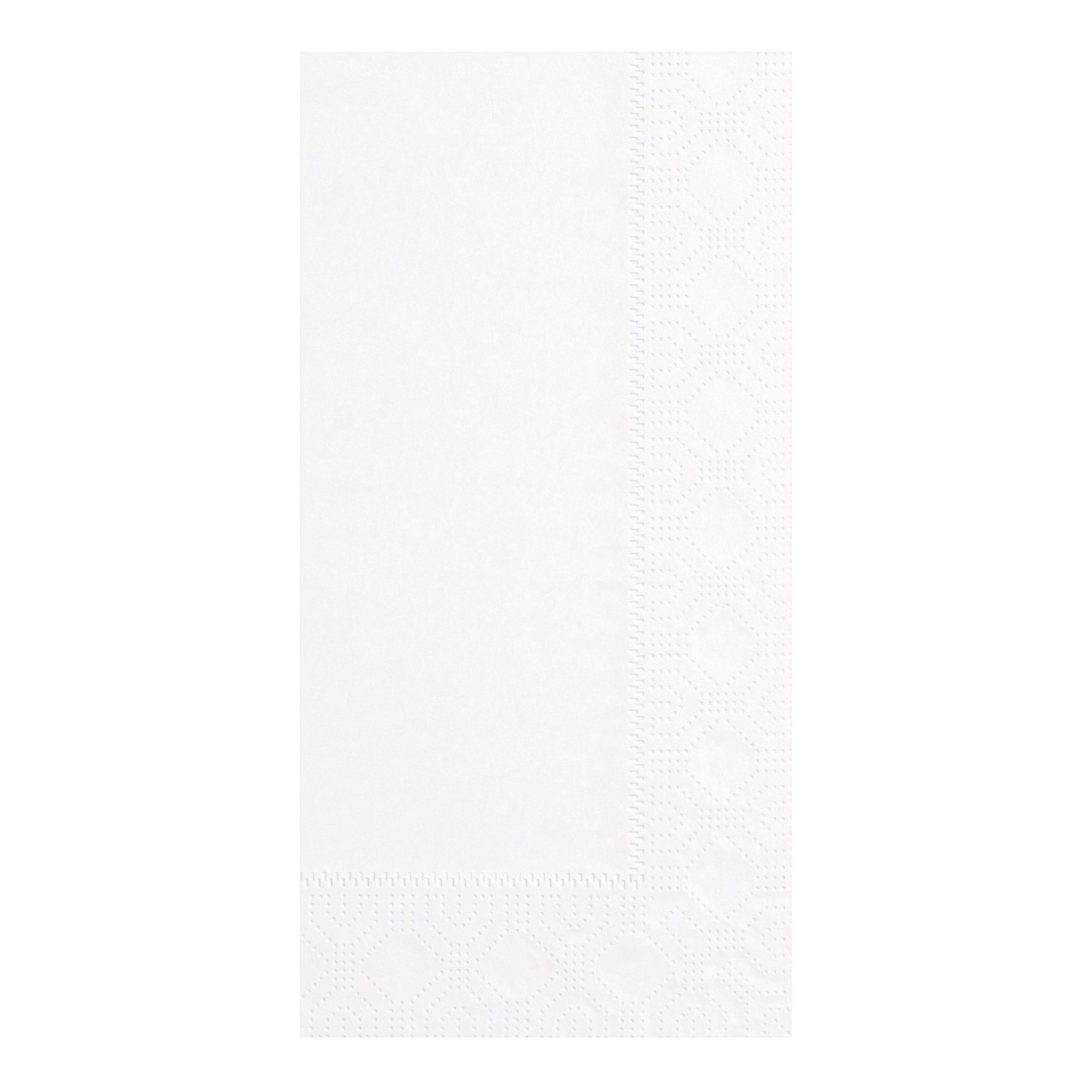 Napkin Dinner White Ply Fold Paper 125 Each - 8 Per Case.