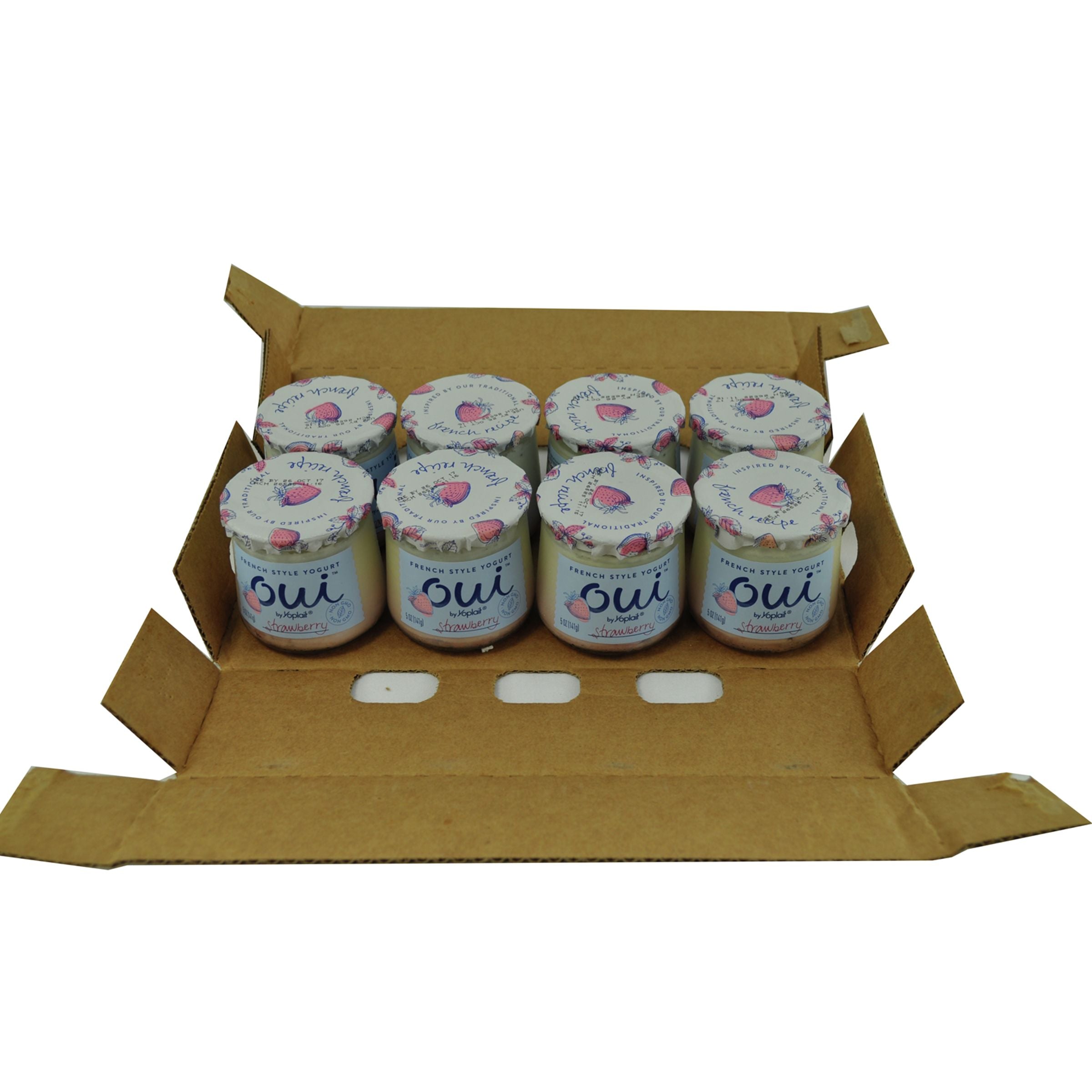 Oui™ By Yoplait® Yogurt Single Serve Cupstrawberry 5 Ounce Size - 8 Per Case.