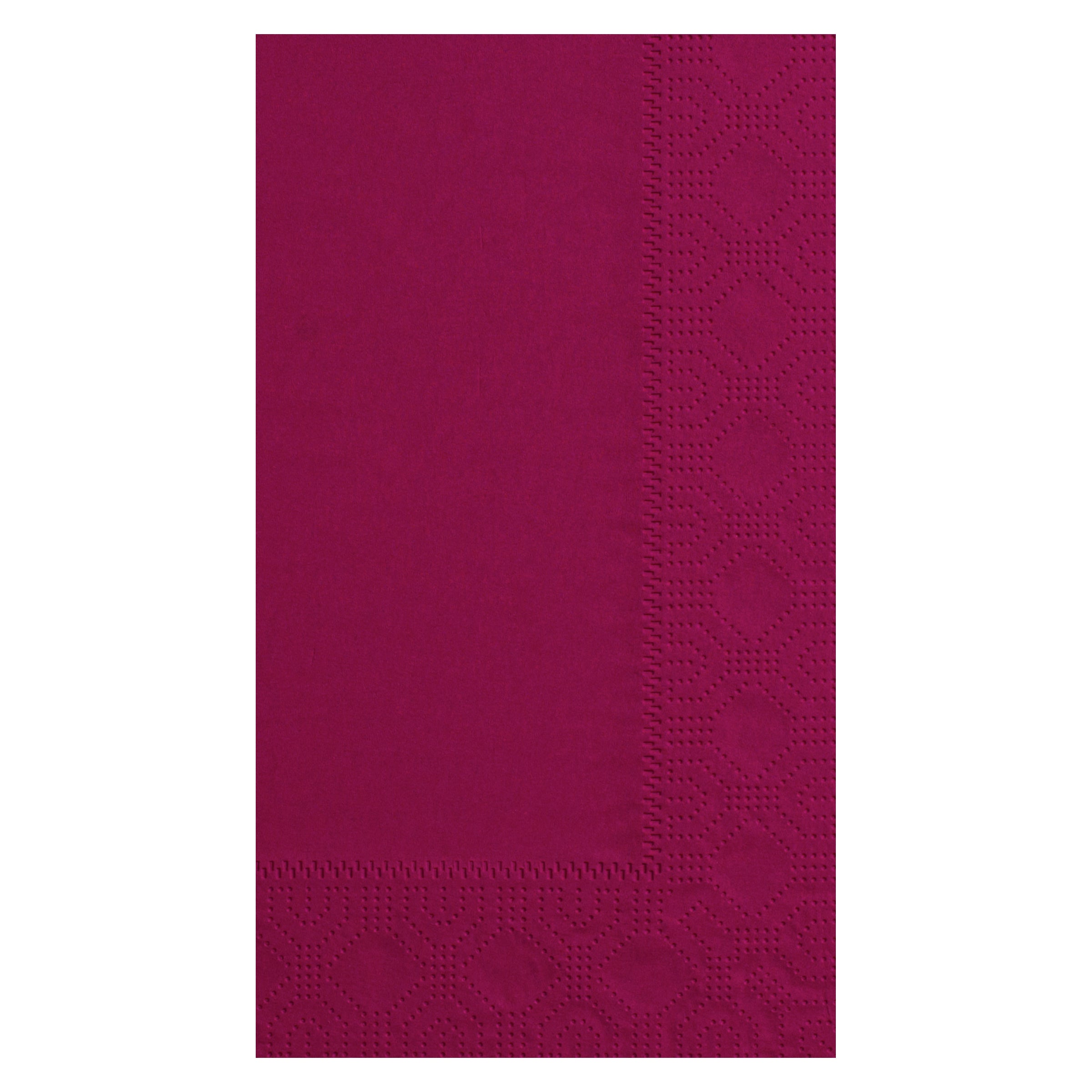 Napkin Dinner Burgundy Ply Foldpaper 125 Each - 8 Per Case.