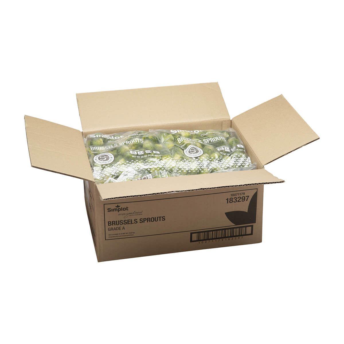 Simplot Simple Goodness Classic Vegetables Brussels Sprouts 2 Pound Each - 12 Per Case.