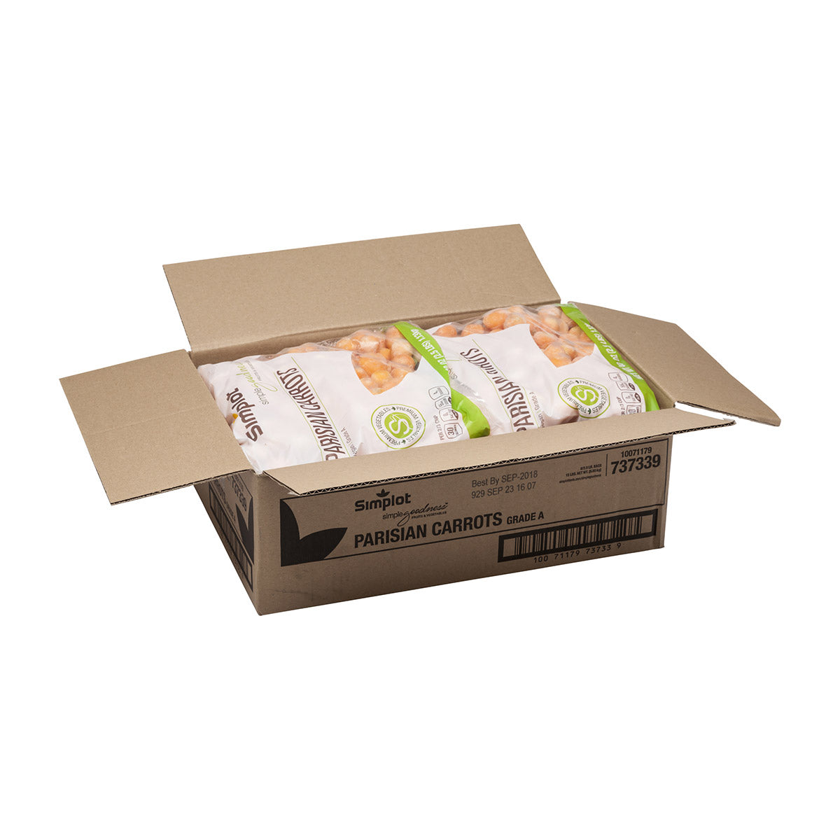 Simplot Simple Goodness Premium Vegetables Parisian Carrots 2.5 Pound Each - 6 Per Case.