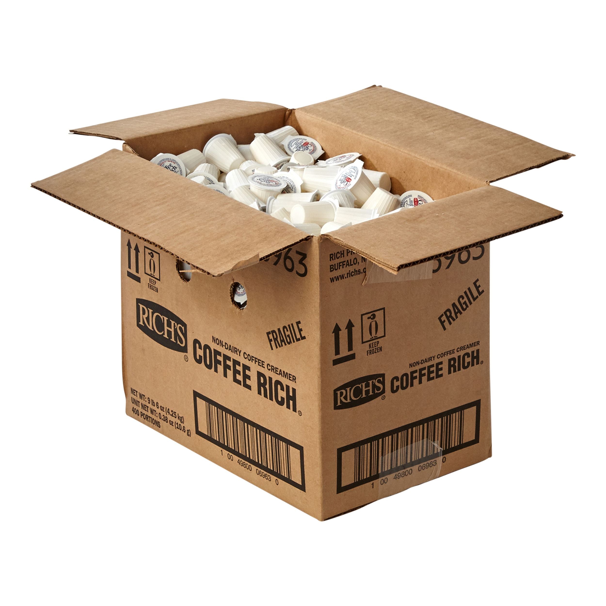 Creamer Liquid Non Dairy Coffee Rich Portions 0.375 Ounce Size - 400 Per Case.