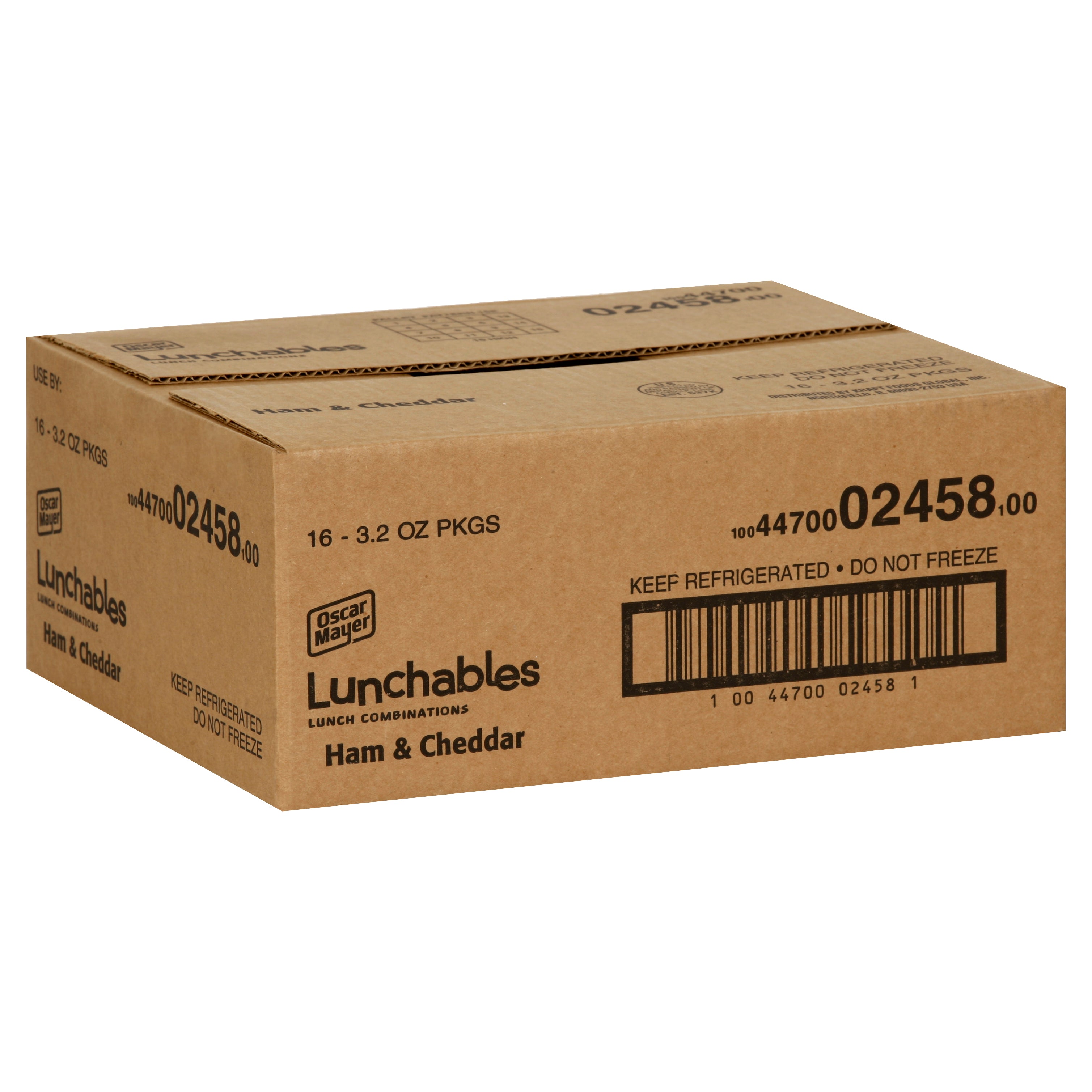 Lunchable Ham & Cheddar Cheese, 3.2 Ounce Size - 16 Per Case.