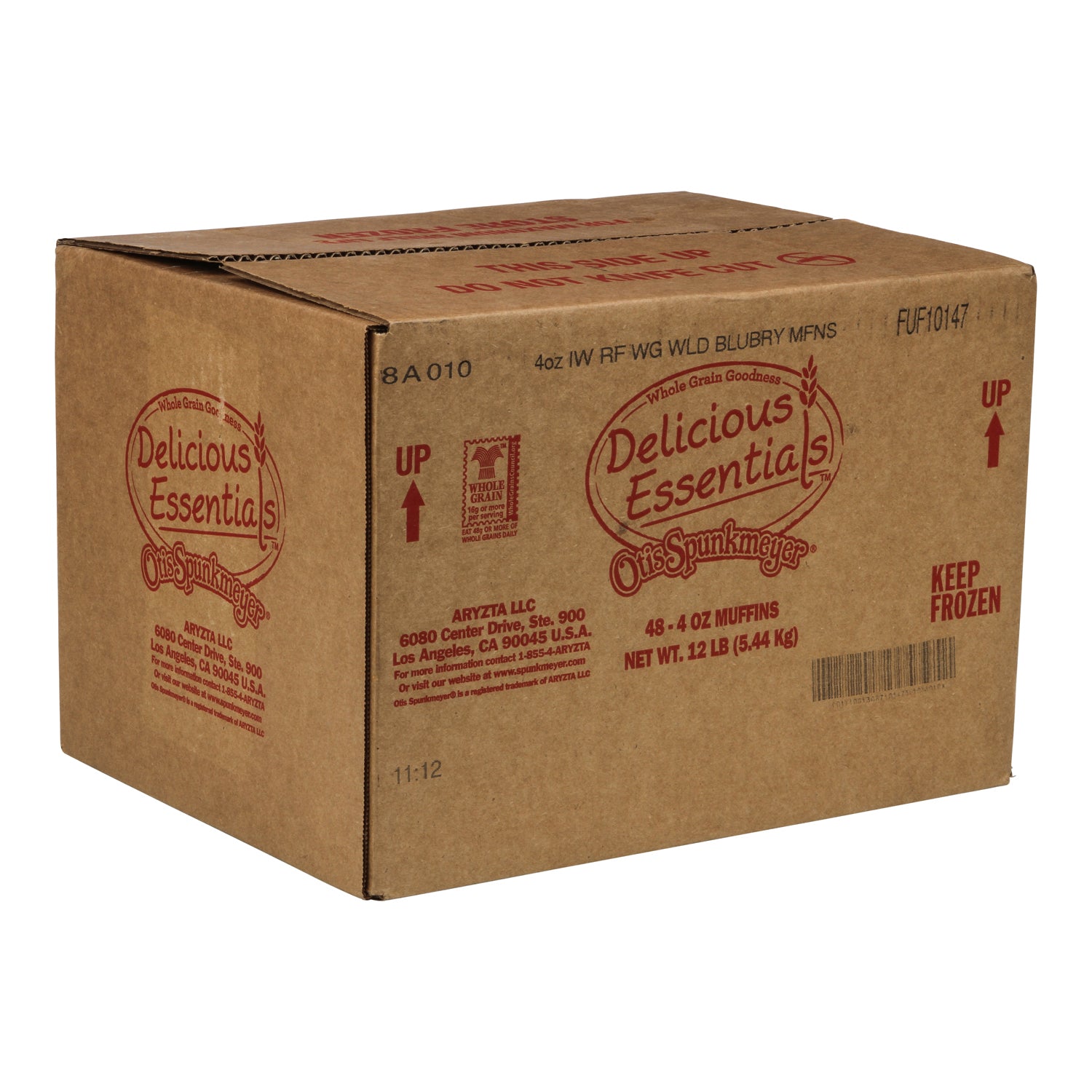 Naturally Flavored Wild Blueberry Muffin With Other Natural Flavor Made With Whole Grai 4 Ounce Size - 48 Per Case.