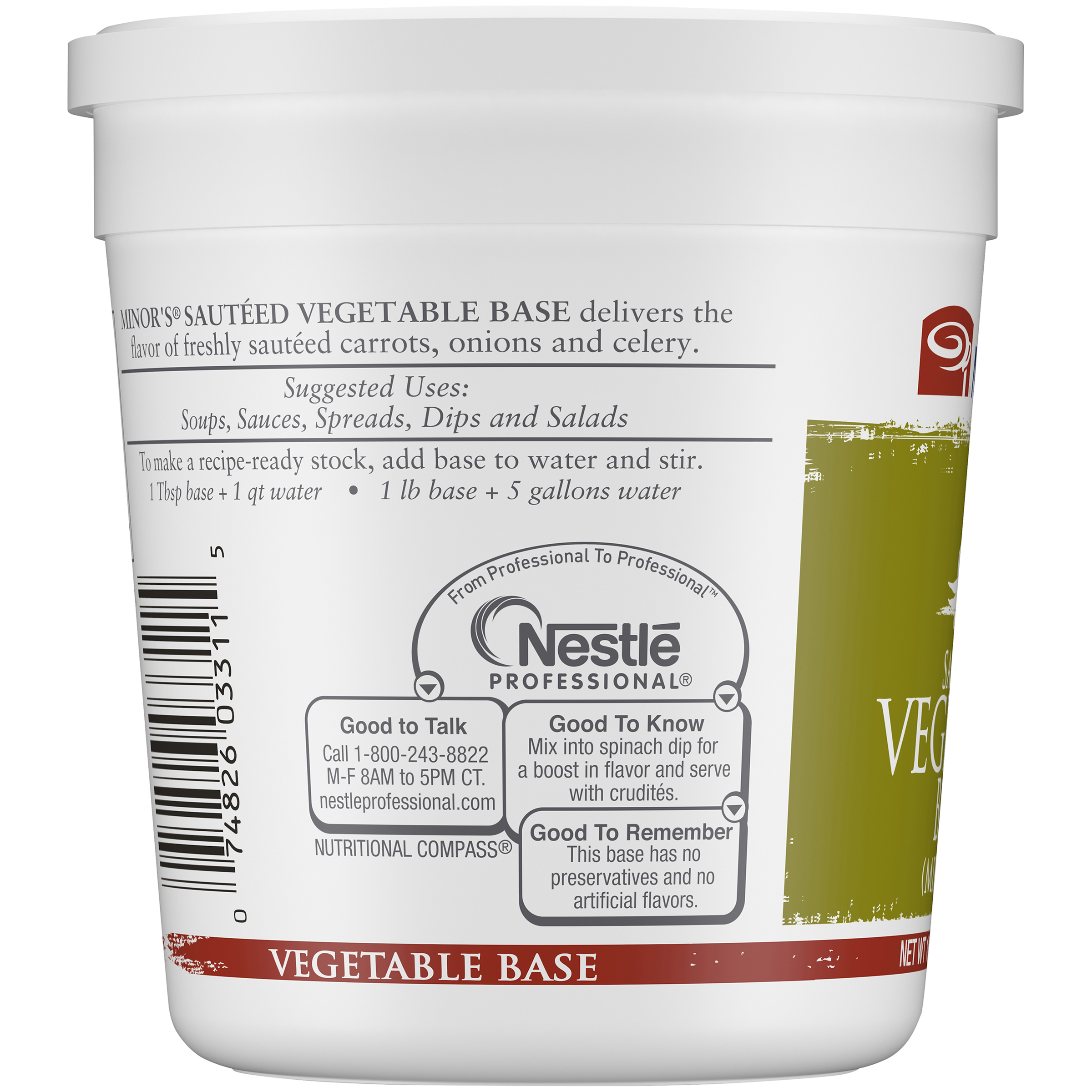 Minor's Sauteed Vegetable Base (mirepoix) (noadded Msg) Gluten Free 1 Pound Each - 12 Per Case.