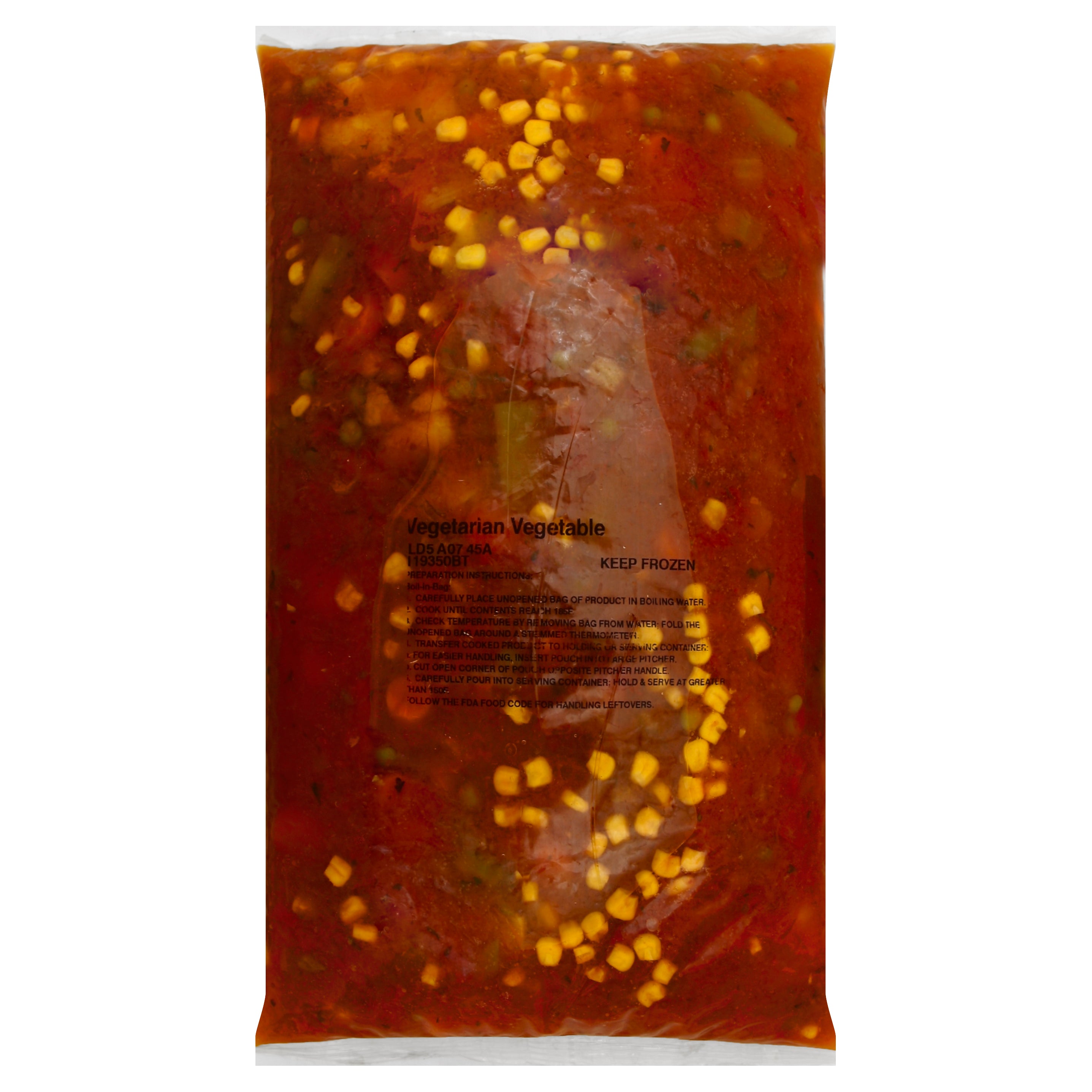 HEINZ CHEF FRANCISCO Vegetarian Vegetable Soup 8 lb. Bag 4 Per Case