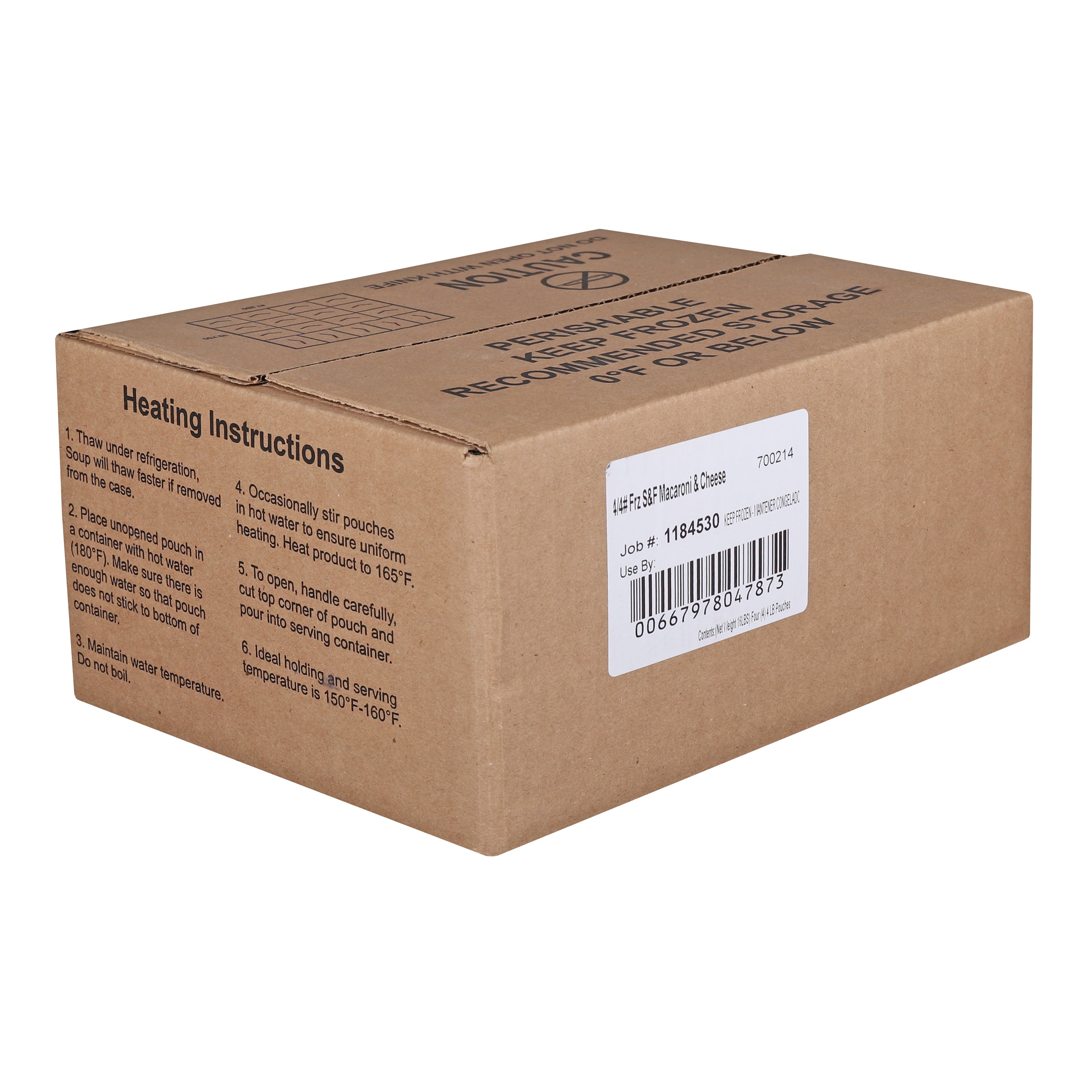 Macaroni & Cheese 4 Pound Each - 4 Per Case.