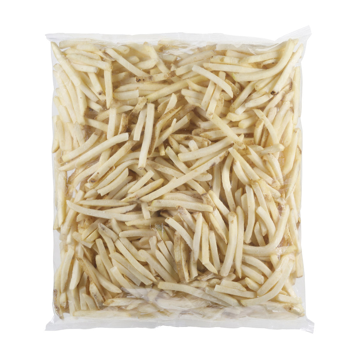 Simplot Select Recipe 6" Sea Salt Straightcut Fries Skin On 5 Pound Each - 6 Per Case.