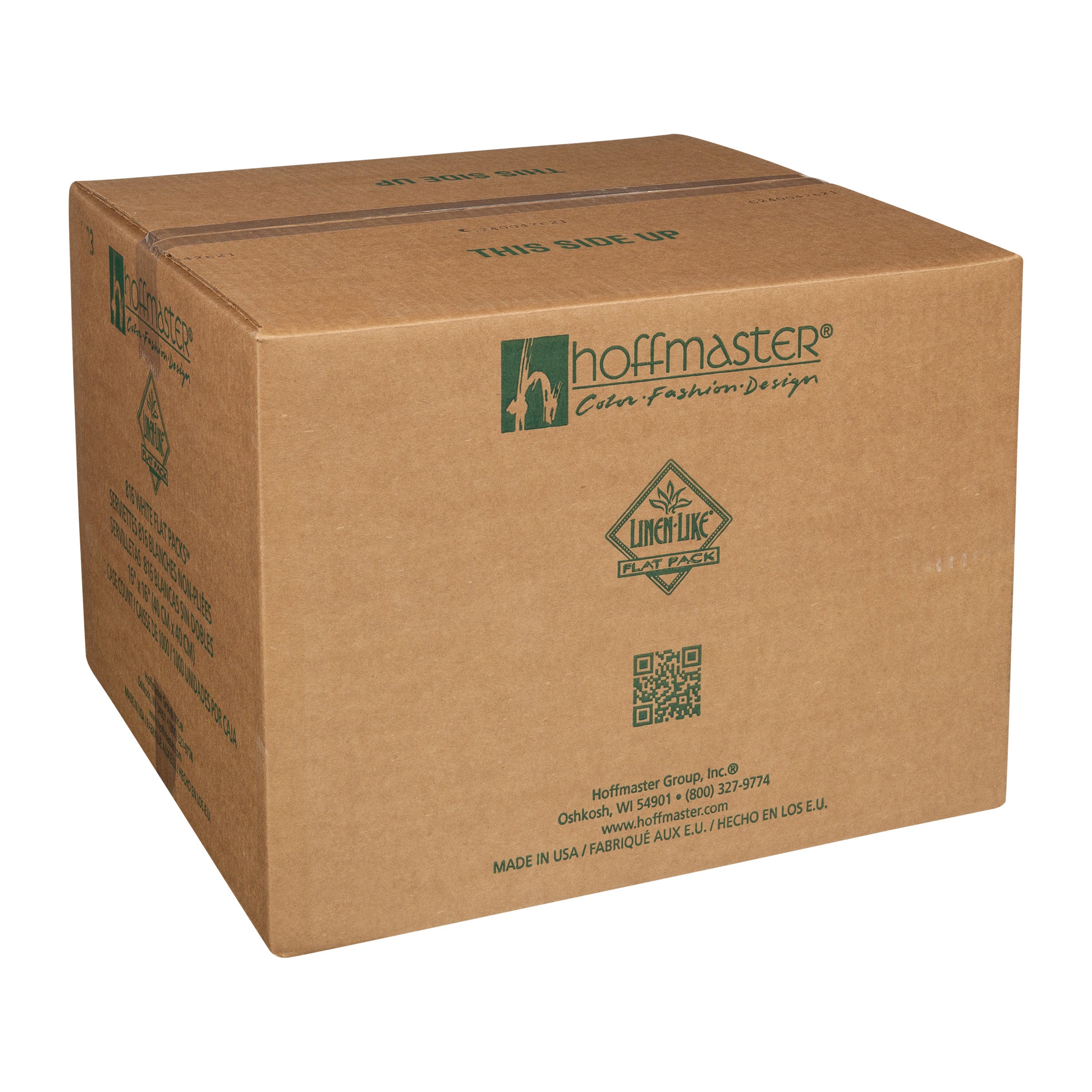 Napkin Flat White Linen Like Bulkpack Paper 1000 Each - 1 Per Case.