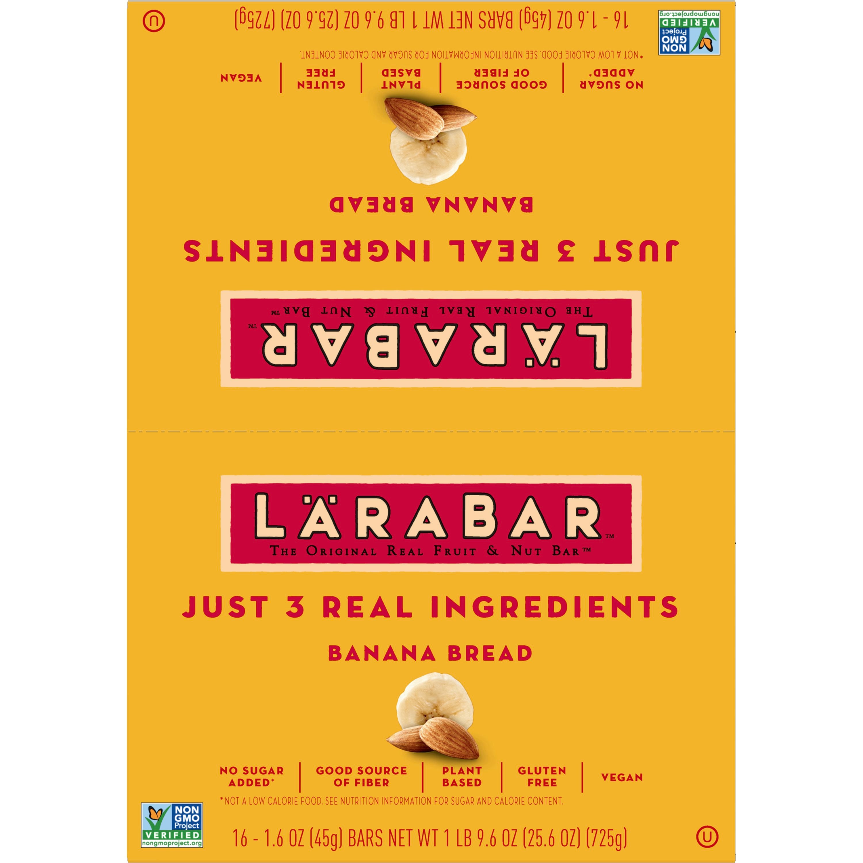 Larabar™ Fruit & Nut Bar Banana Bread Bar 25.6 Ounce Size - 4 Per Case.