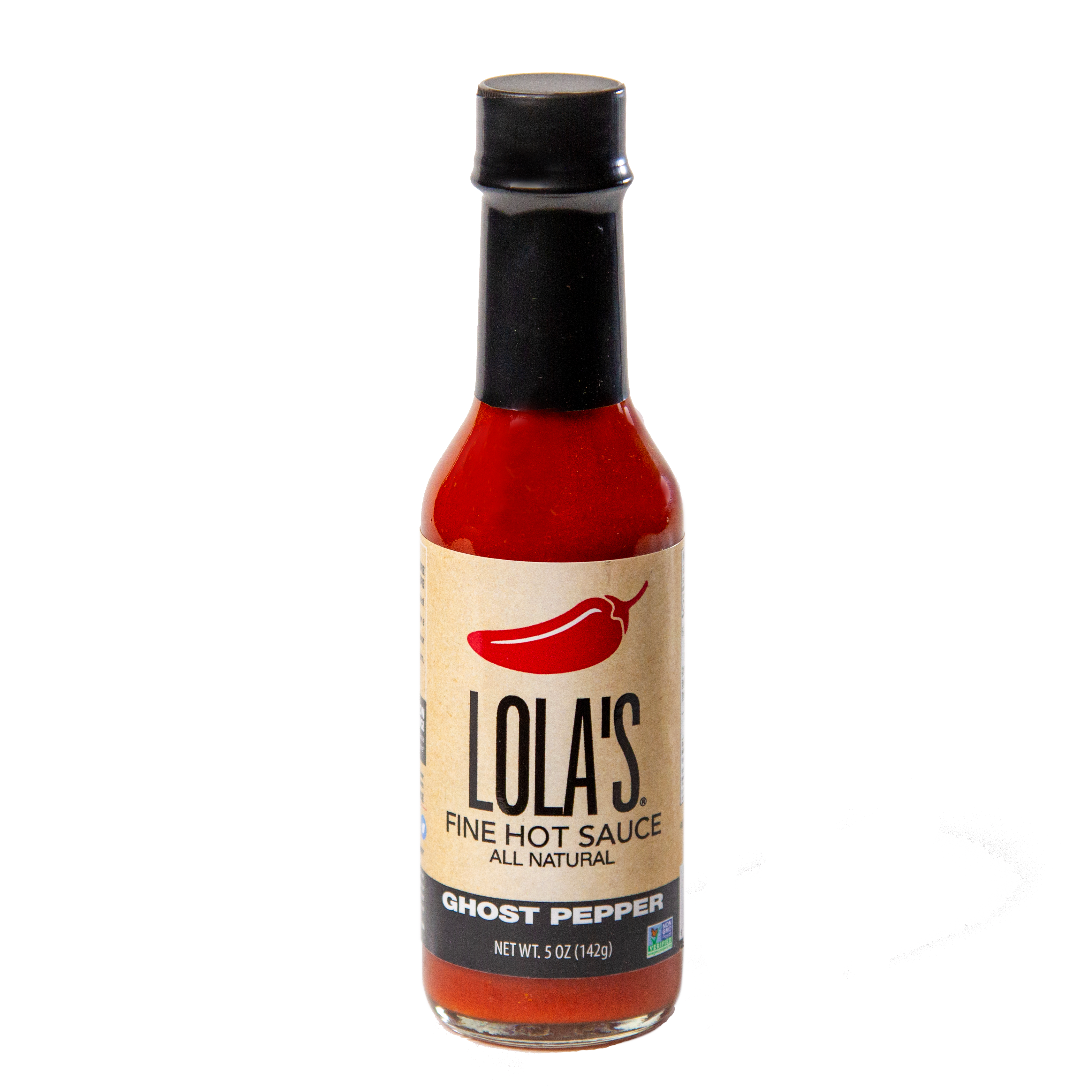 Lola's Fine Hot Sauce Ghost Pepper 5 Fluid Ounce - 12 Per Case.