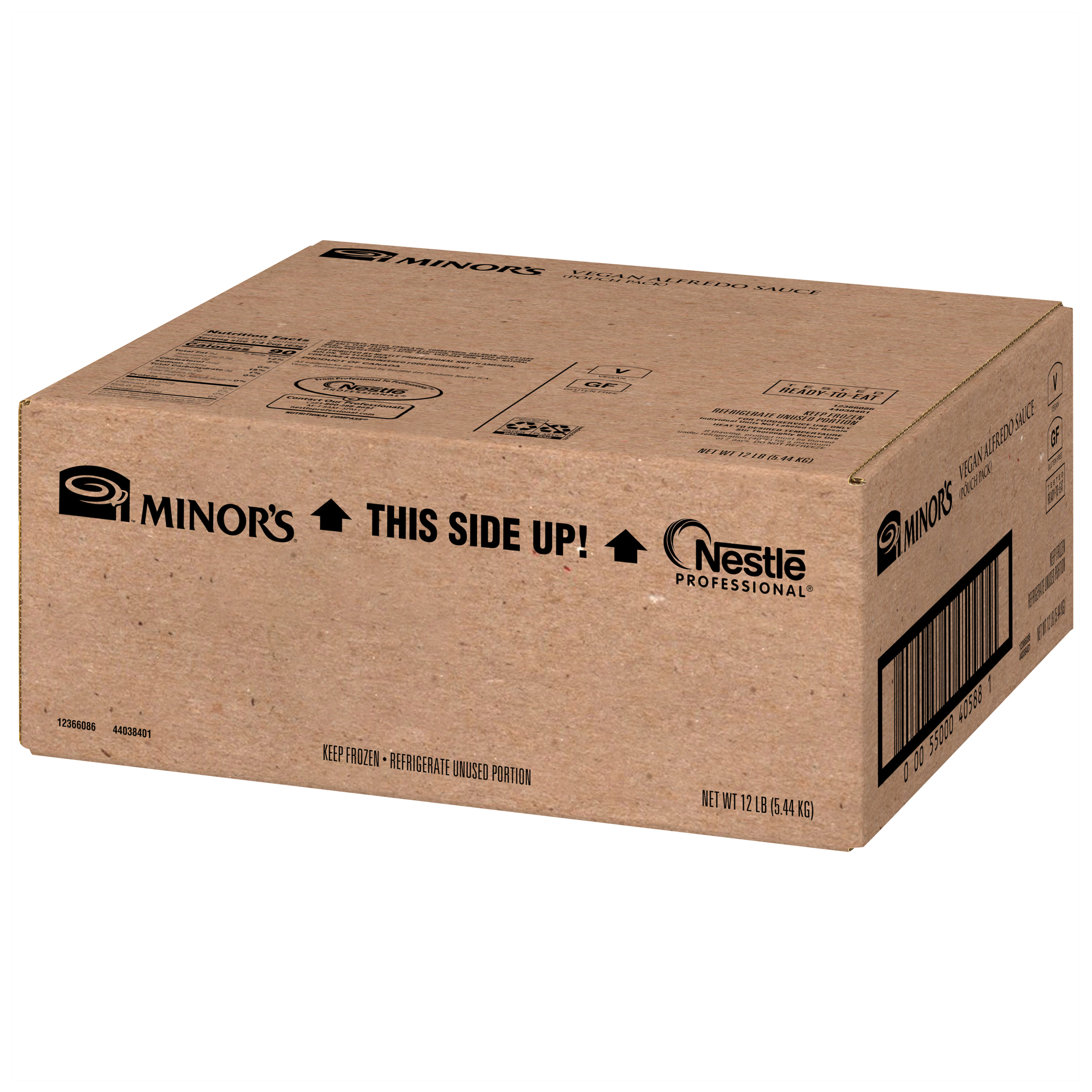 Minor's Vegan Alfredo Sauce 1.998 Pound Each - 6 Per Case.