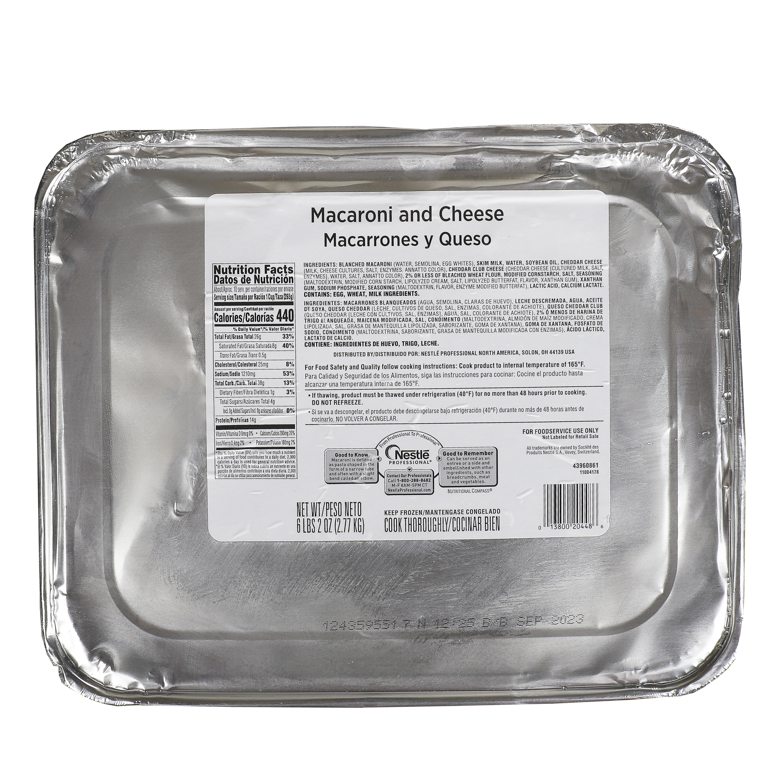 Nestle Professional Stouffer's Non Exclusive Macaroni Cheese 98 Ounce Size - 4 Per Case.