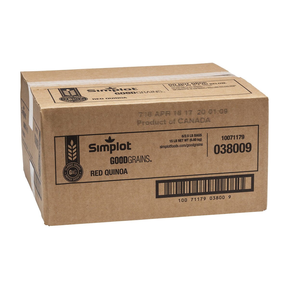 Simplot Good Grains Red Quinoa 2.5 Pound Each - 6 Per Case.