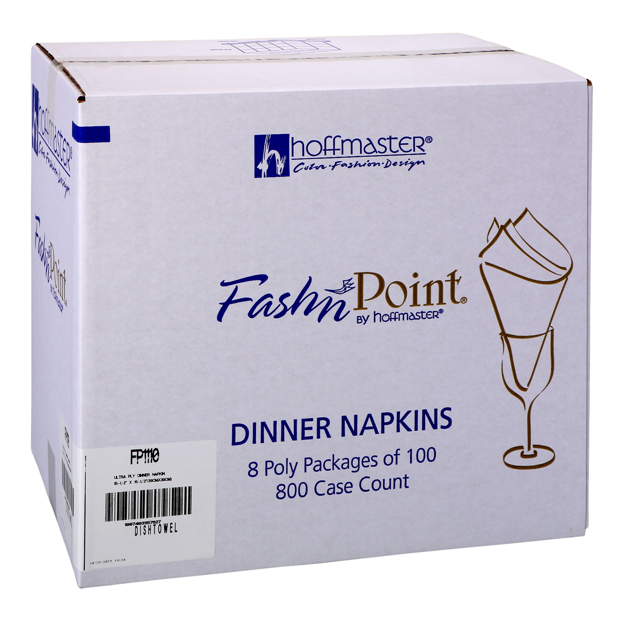 Napkin Din Whitered Dishtowel Fashnpoint® Ply Fold Color 100 Each - 8 Per Case.