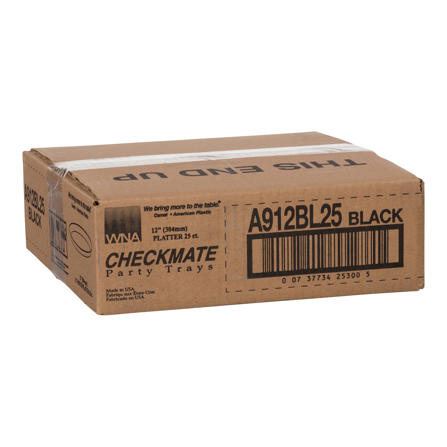 Checkmate 2" Platter Black25 Each - 1 Per Case.