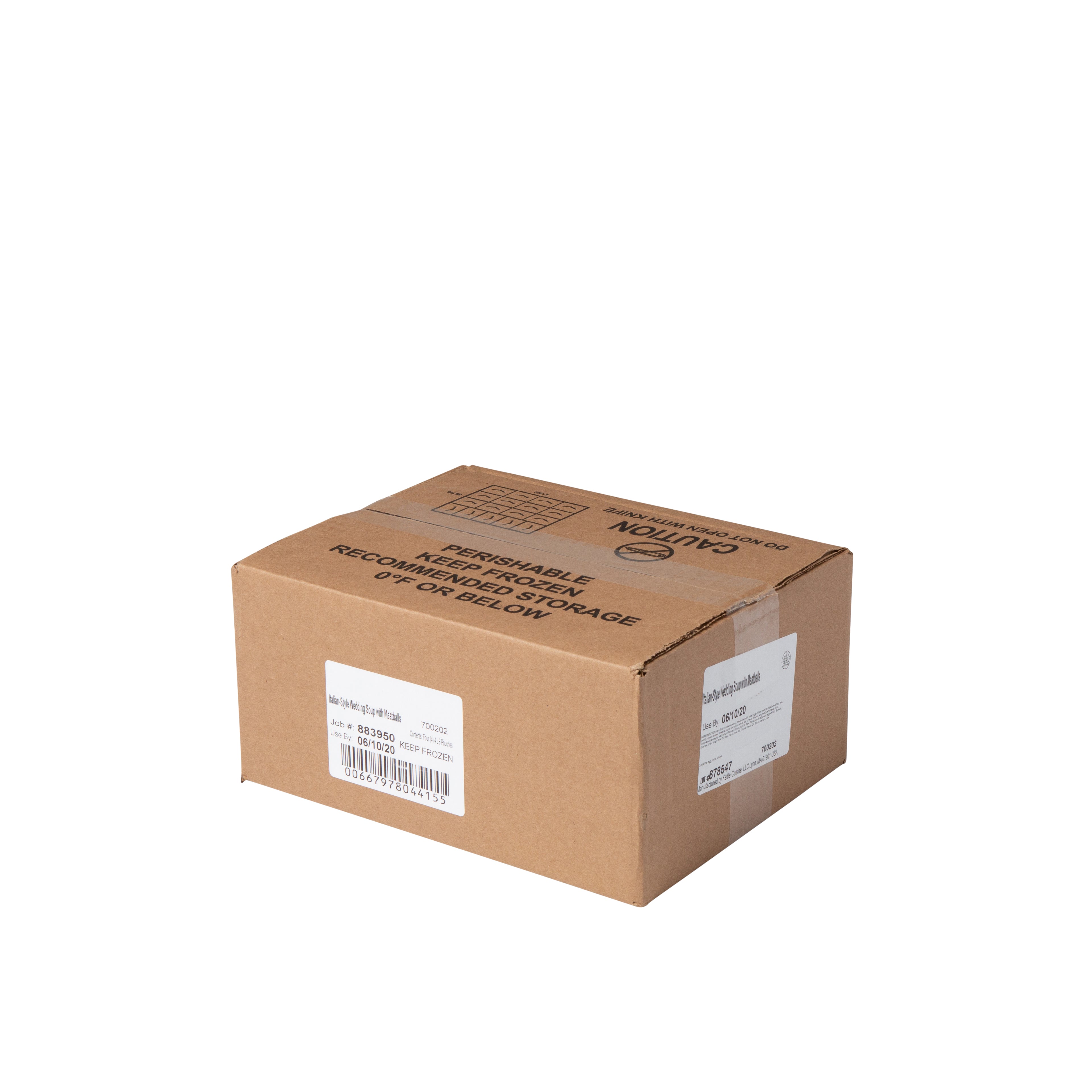 Italian Wedding Soup With Meatballs 4 Pound Each - 4 Per Case.