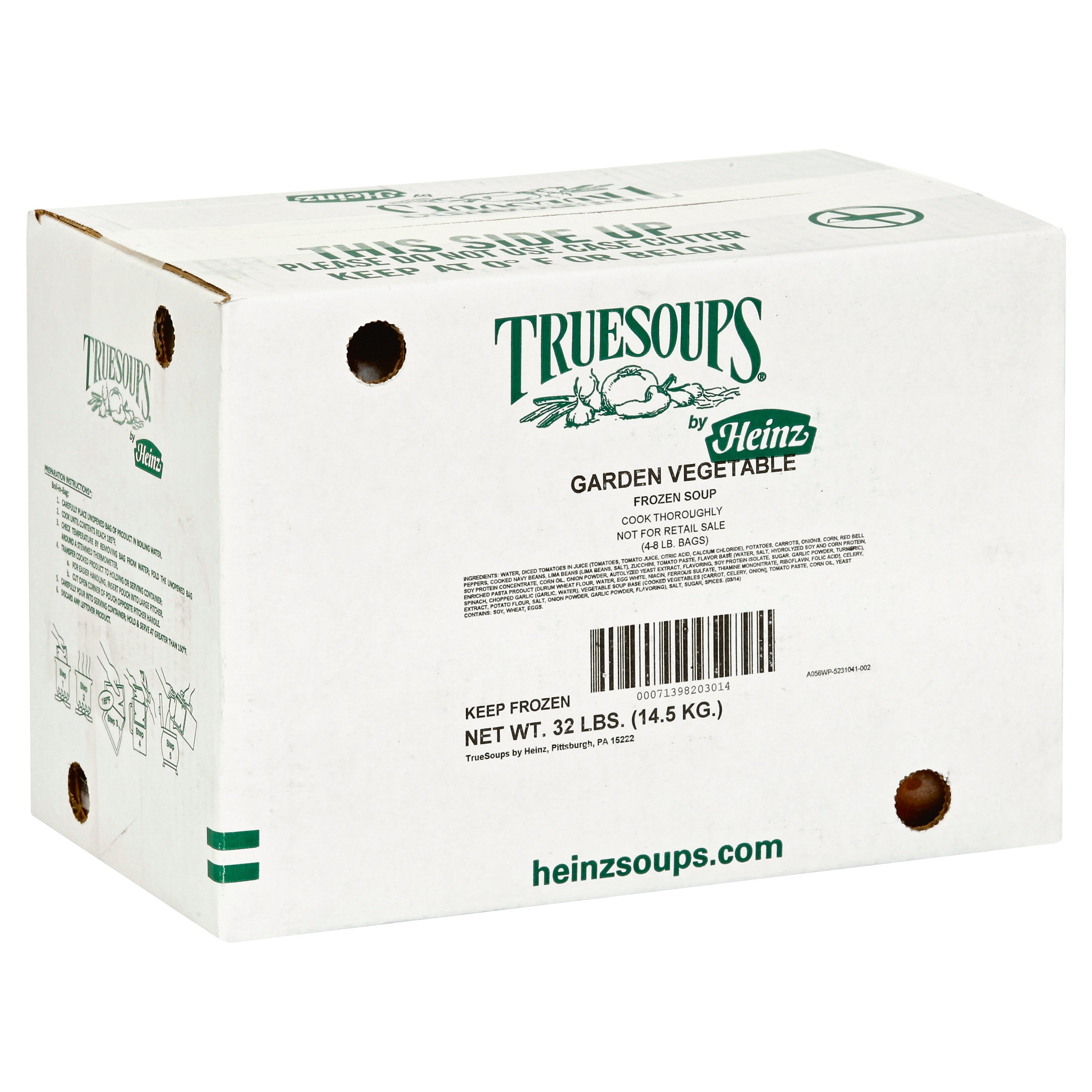 HEINZ TRUESOUPS Garden Vegetable Soup 8 lb. Bag 4 Per Case