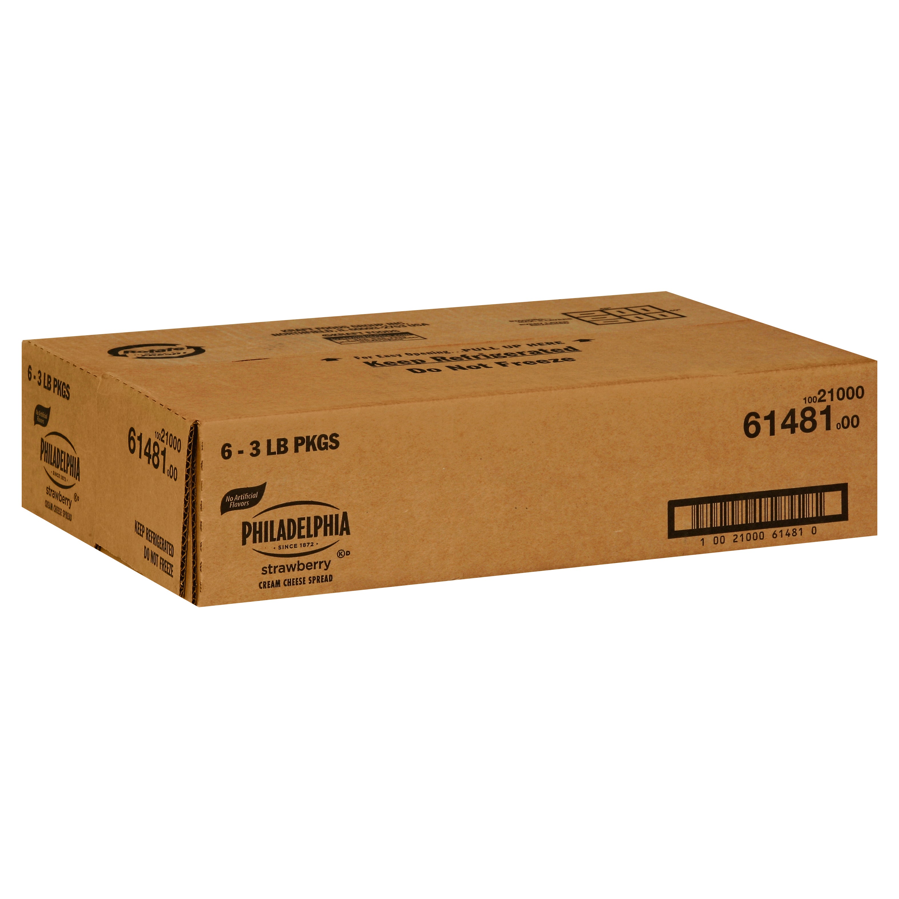 PHILADELPHIA Strawberry Cream Cheese Spread 3 lb. Tub 6 Per Case