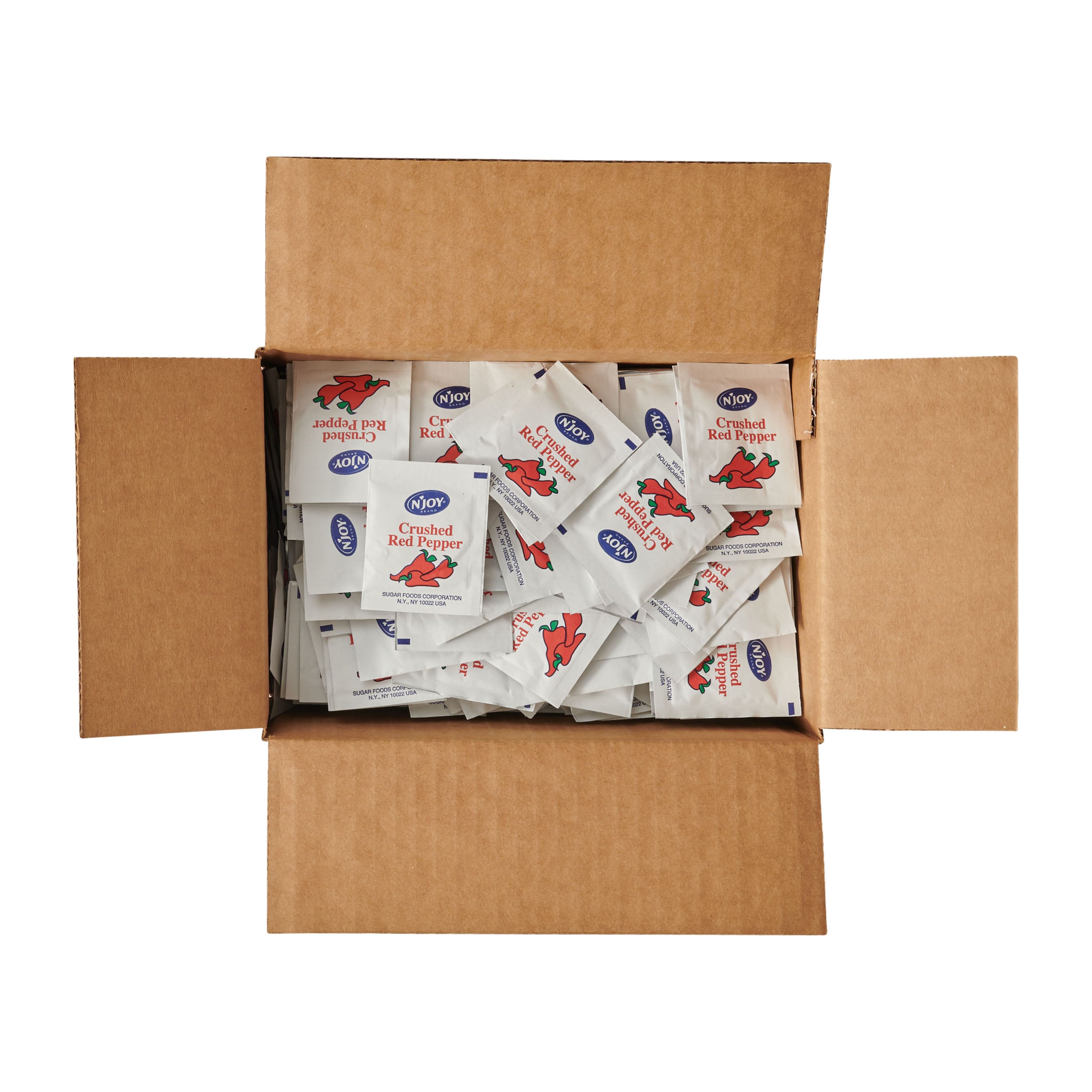 N'joy Pepper Crushed Red 1 Grams Each - 1.1 Pound Per Case.