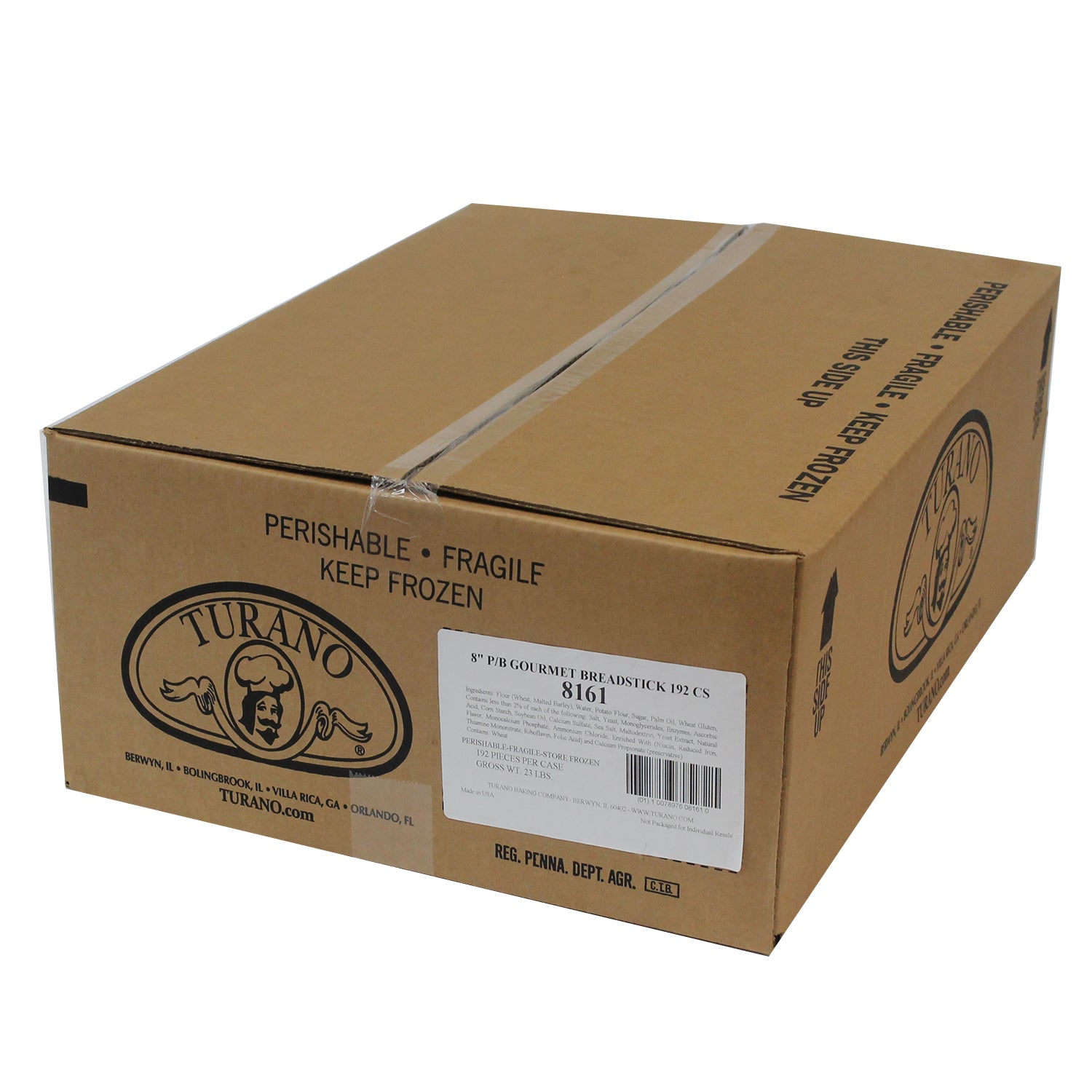 8" Pb Gourmet Breadsticks 1.75 Ounce Size - 192 Per Case.