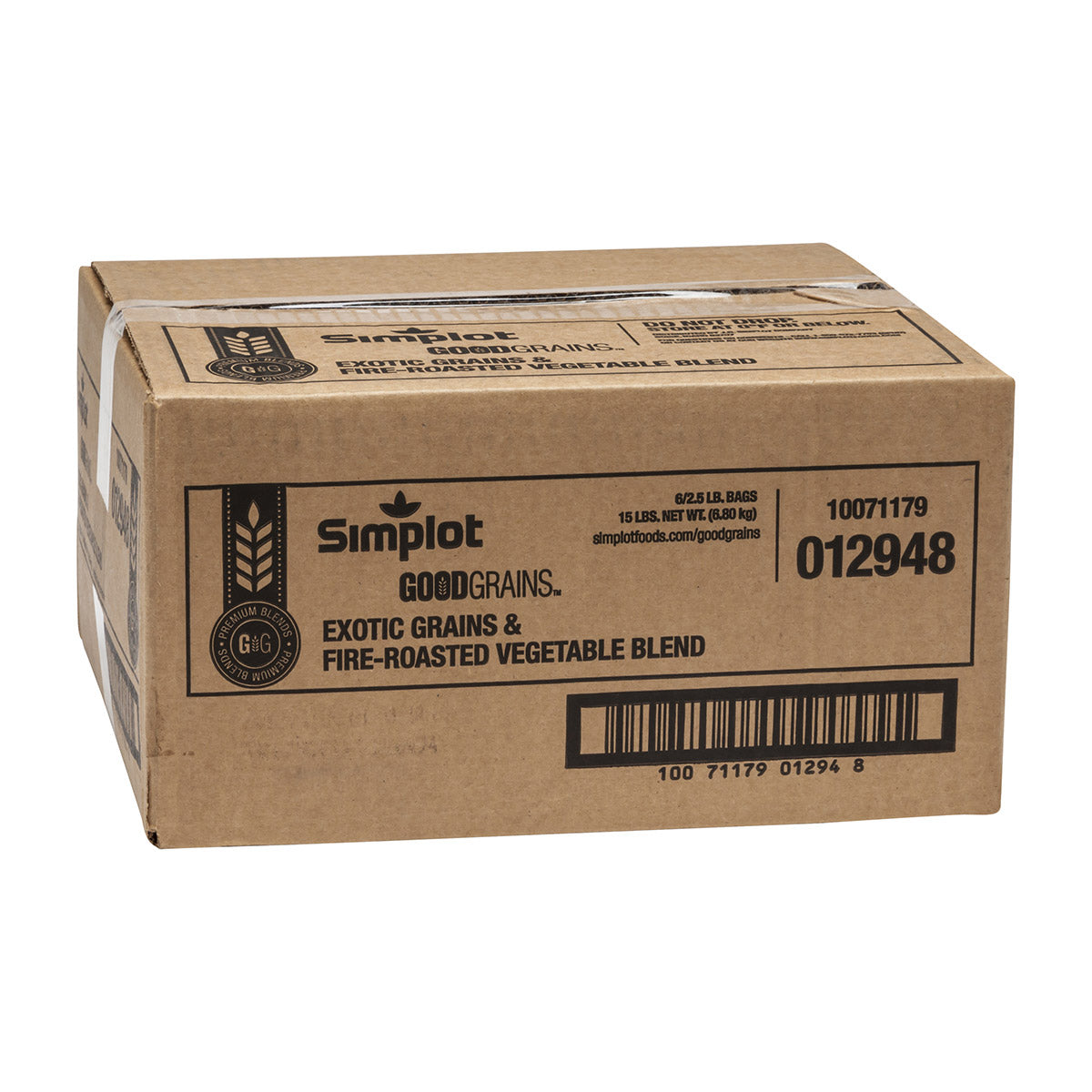 Simplot Good Grains Exotic Grains & Fire Roasted Vegetable Blend 2.5 Pound Each - 6 Per Case.