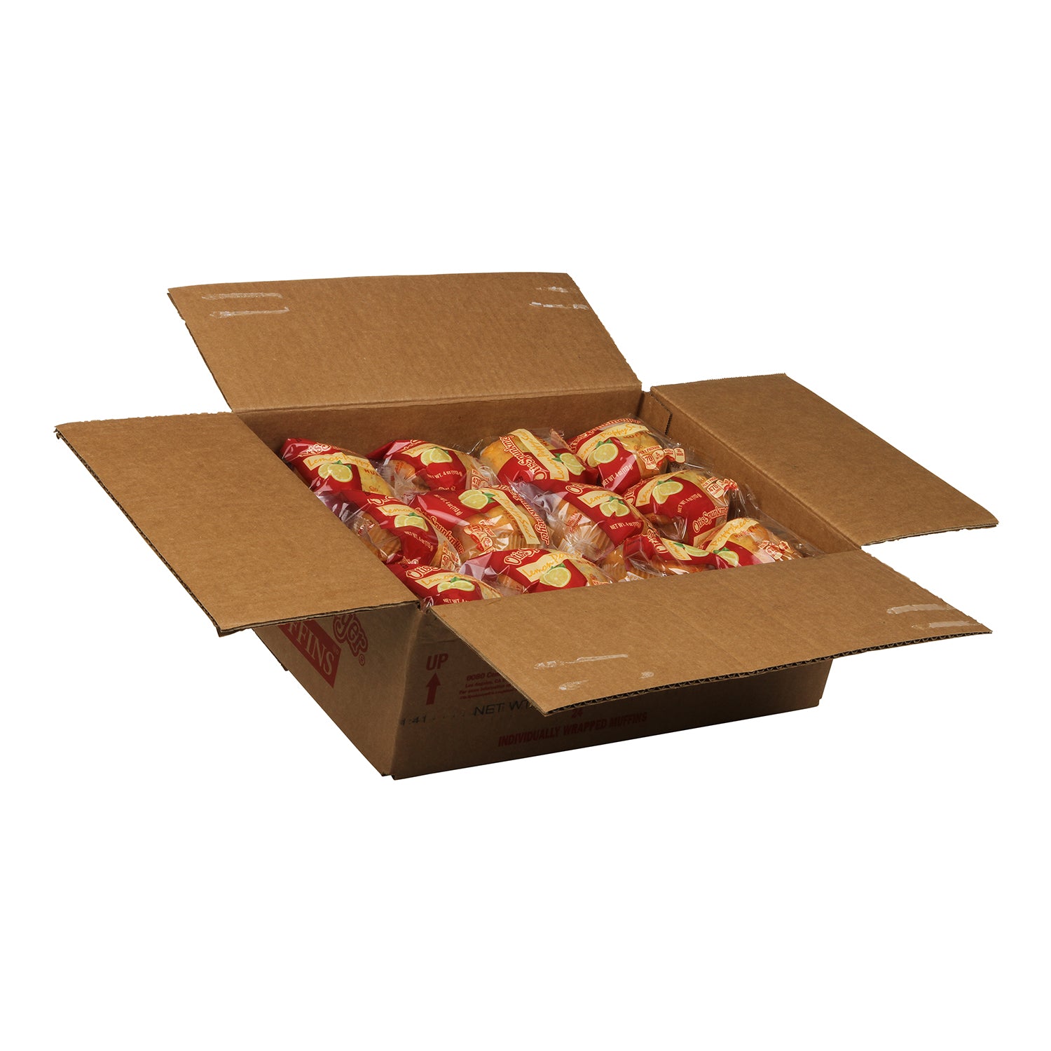 Muffin Lemon Poppy Seed Individually Wrapped 4 Ounce Size - 24 Per Case.