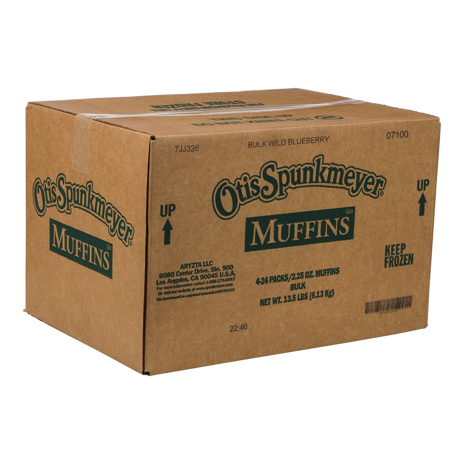 Muffin Wild Blueberry Naturally Flavored Traybulk 24 Each - 4 Per Case.