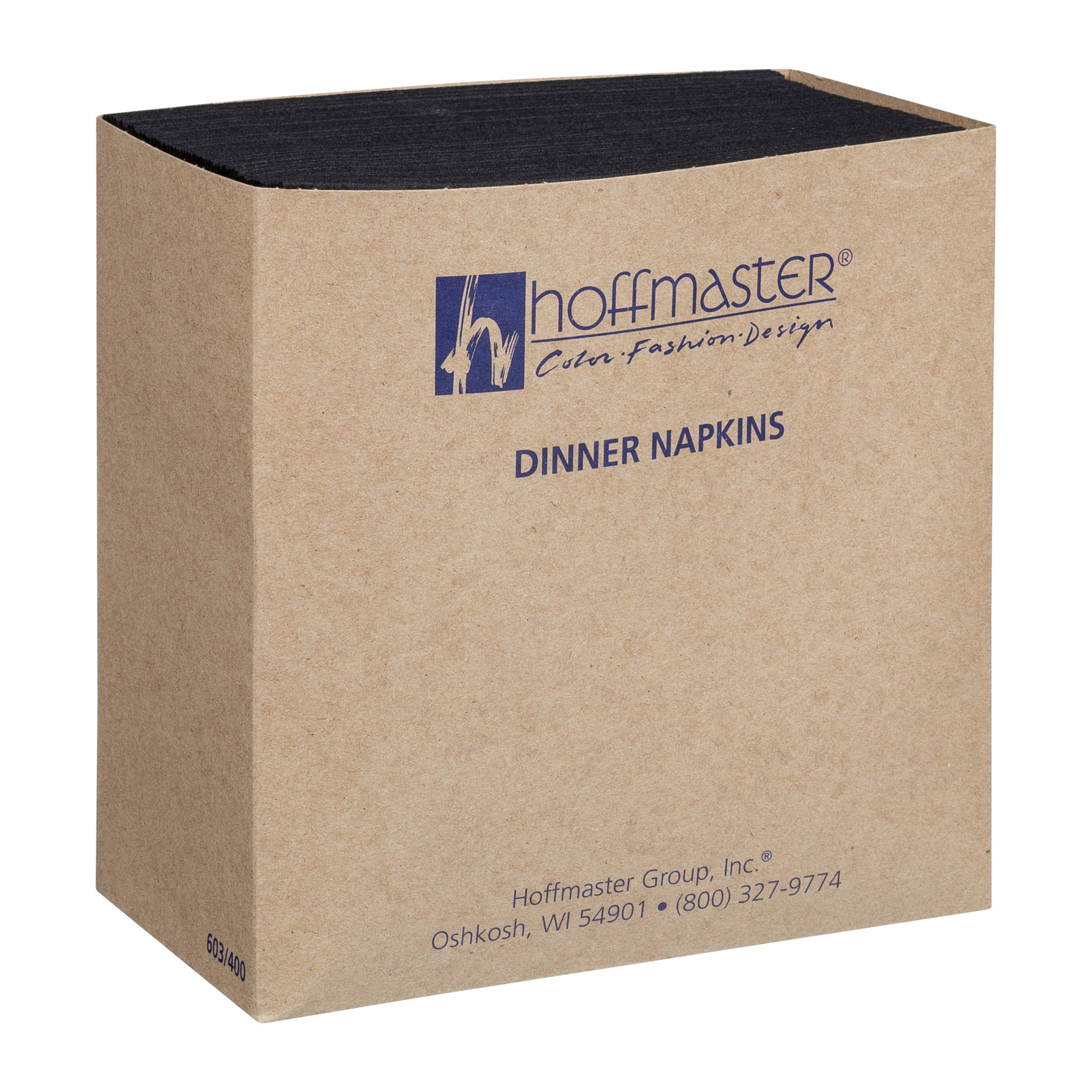 Napkin Dinner Black Linen Like 75 Each - 4 Per Case.