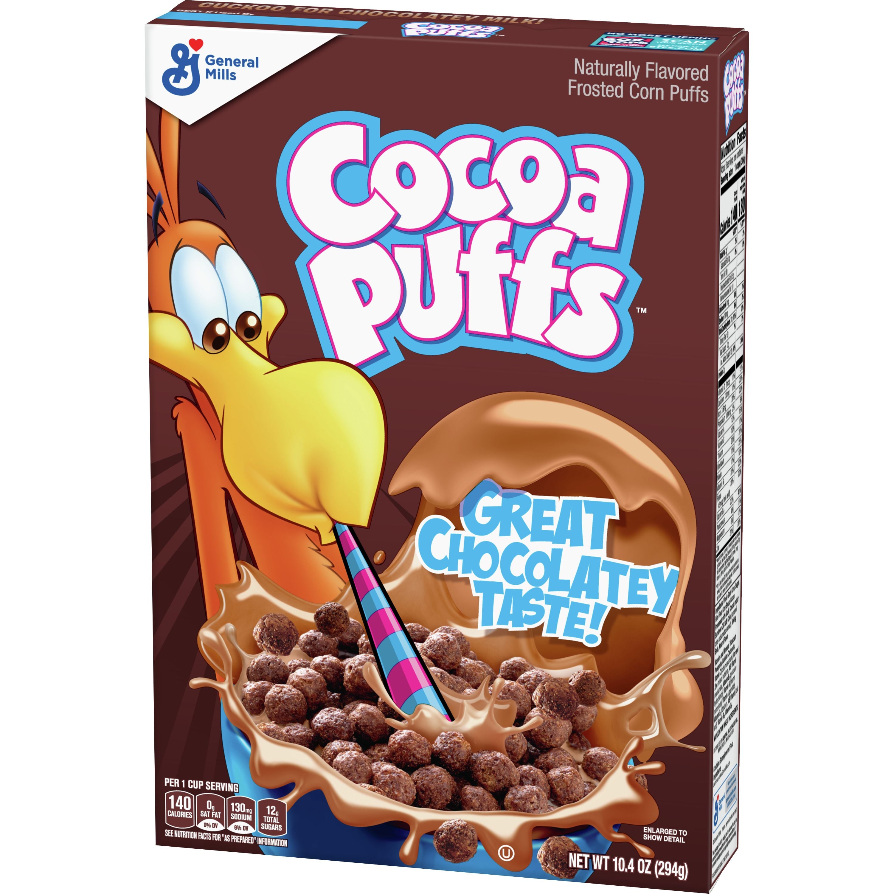 Cocoa Puffs™ Cereal Box 10.4 Ounce Size - 12 Per Case.