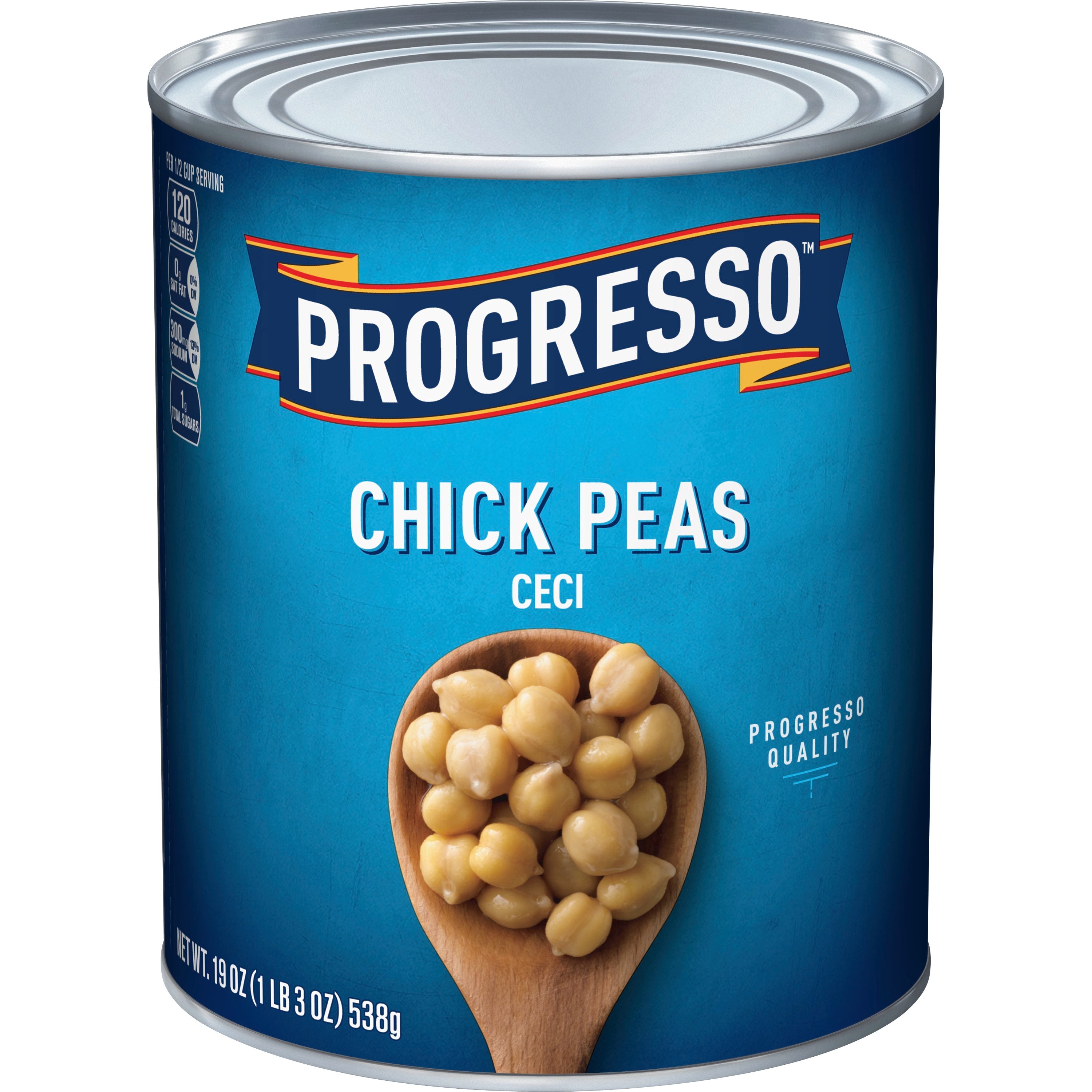 Progresso™ Canned Vegetables Chick Peas 19 Ounce Size - 24 Per Case.