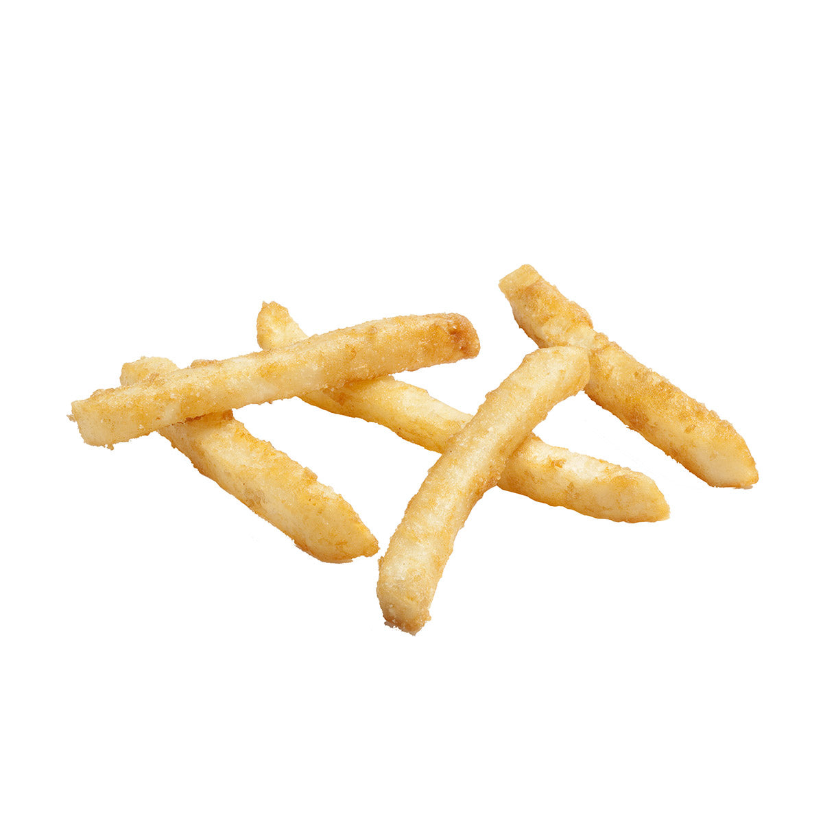 Simplot Thunder Crunch 8" Battered Straightcut Fries 5 Pound Each - 6 Per Case.