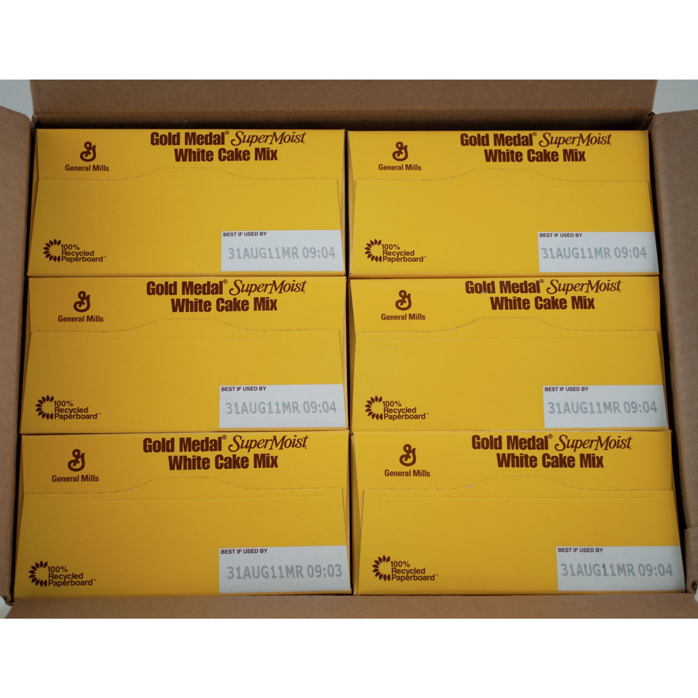 Gold Medal™ Cake Mix Super Moist™ White 4.5 Pound Each - 6 Per Case.