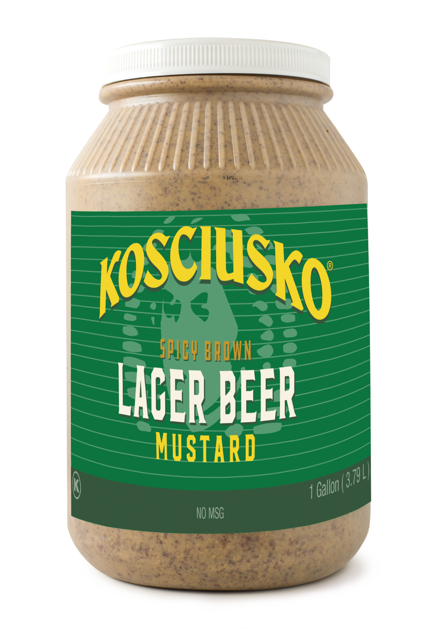 Plochman's Kosciusko Lager Beer Mustard 1 Gallon - 2 Per Case.