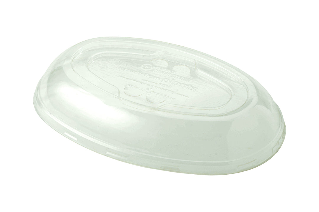 Burrito Bowl Lids Ingeo Compostable 50 Each - 6 Per Case.