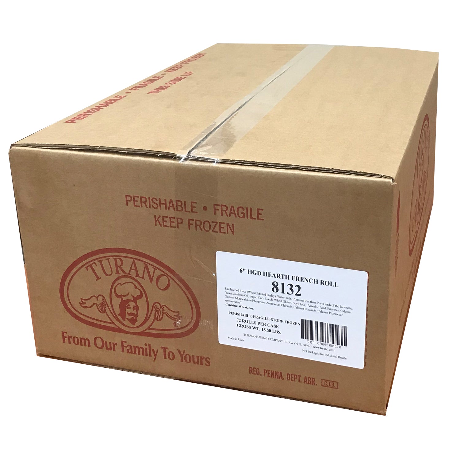 5" Hearth French Rl Hgd 3 Ounce Size - 72 Per Case.