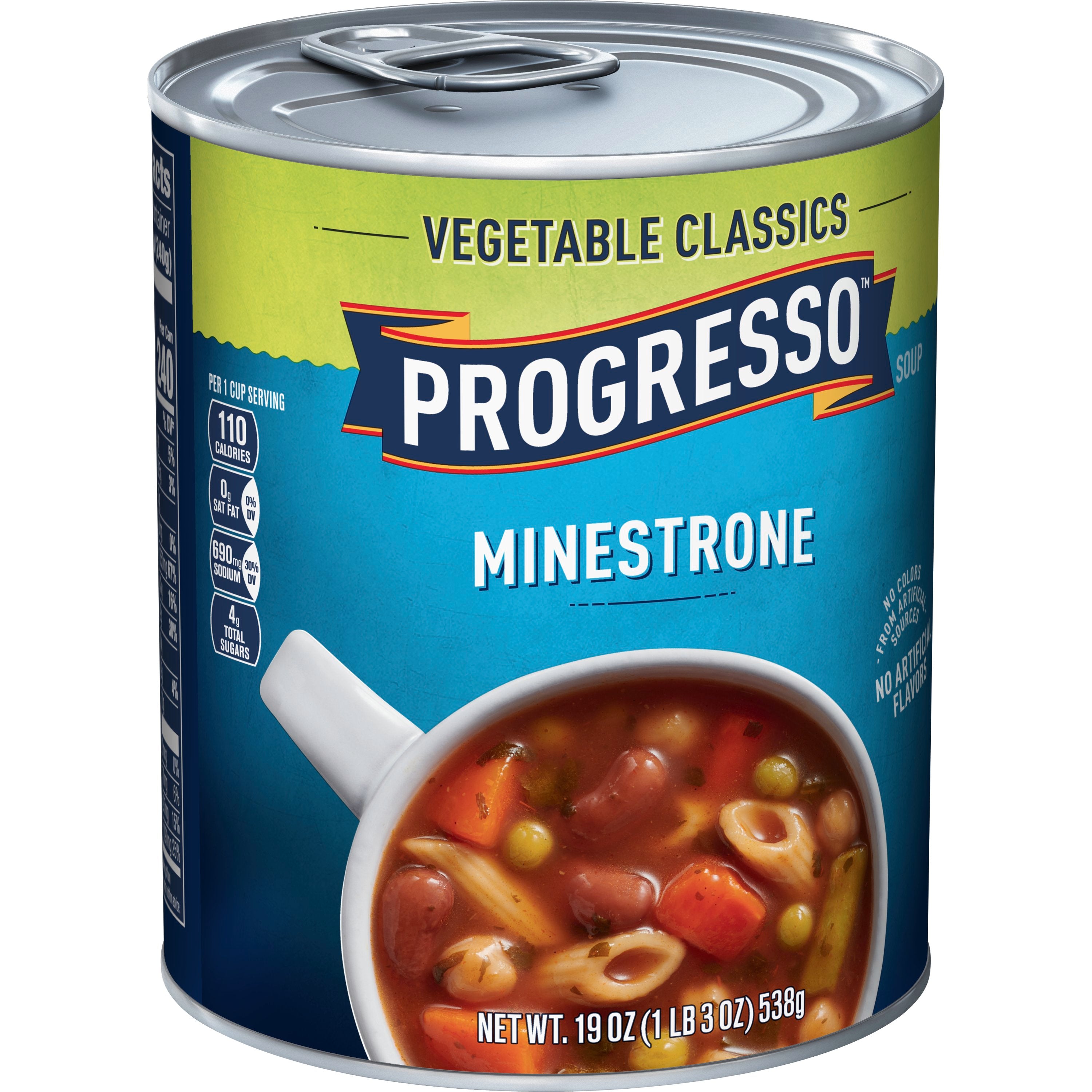 Progresso Soup Vegetable Minestrone 19 Ounce Size - 12 Per Case.