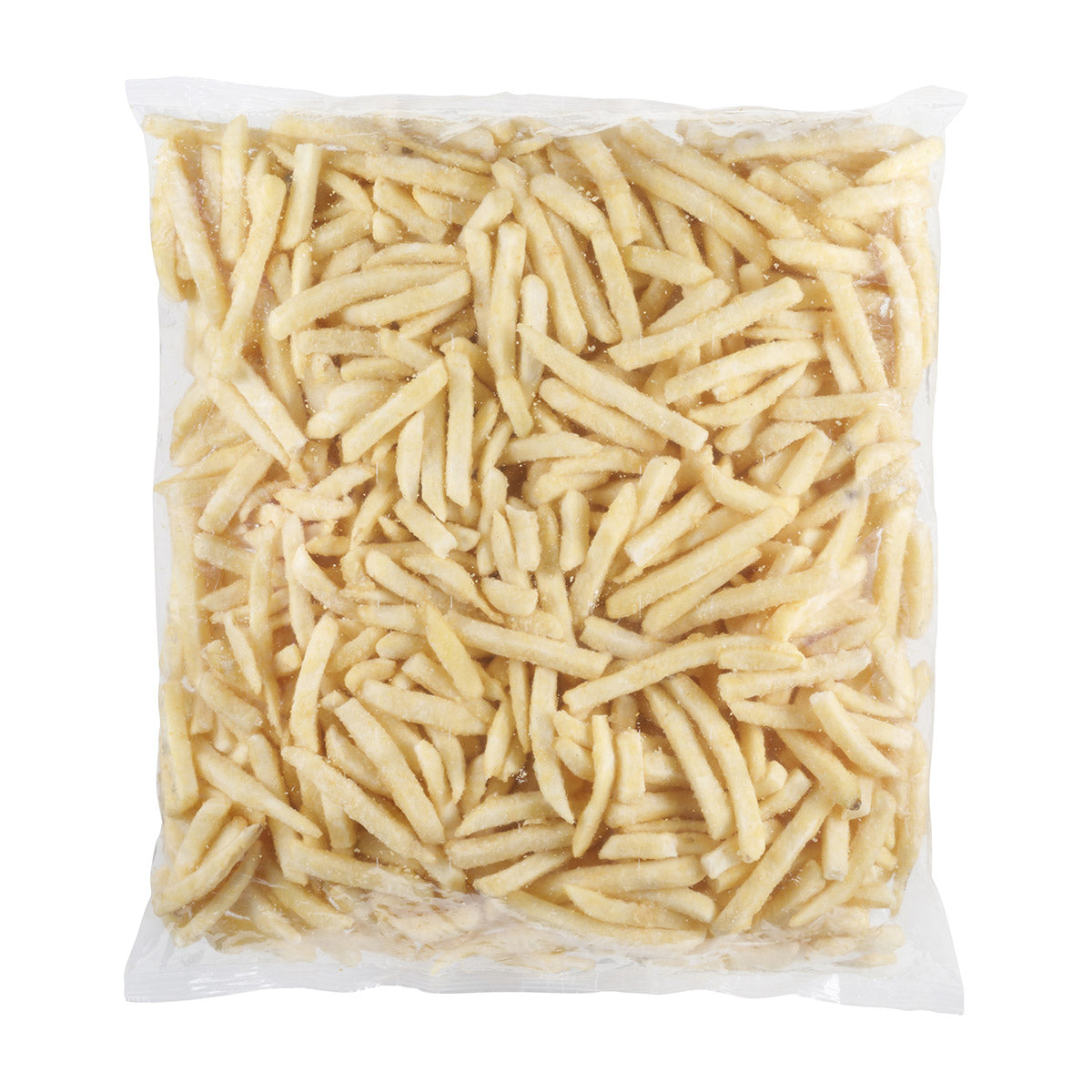 Simplot Thunder Crunch 8" Battered Straightcut Fries 5 Pound Each - 6 Per Case.