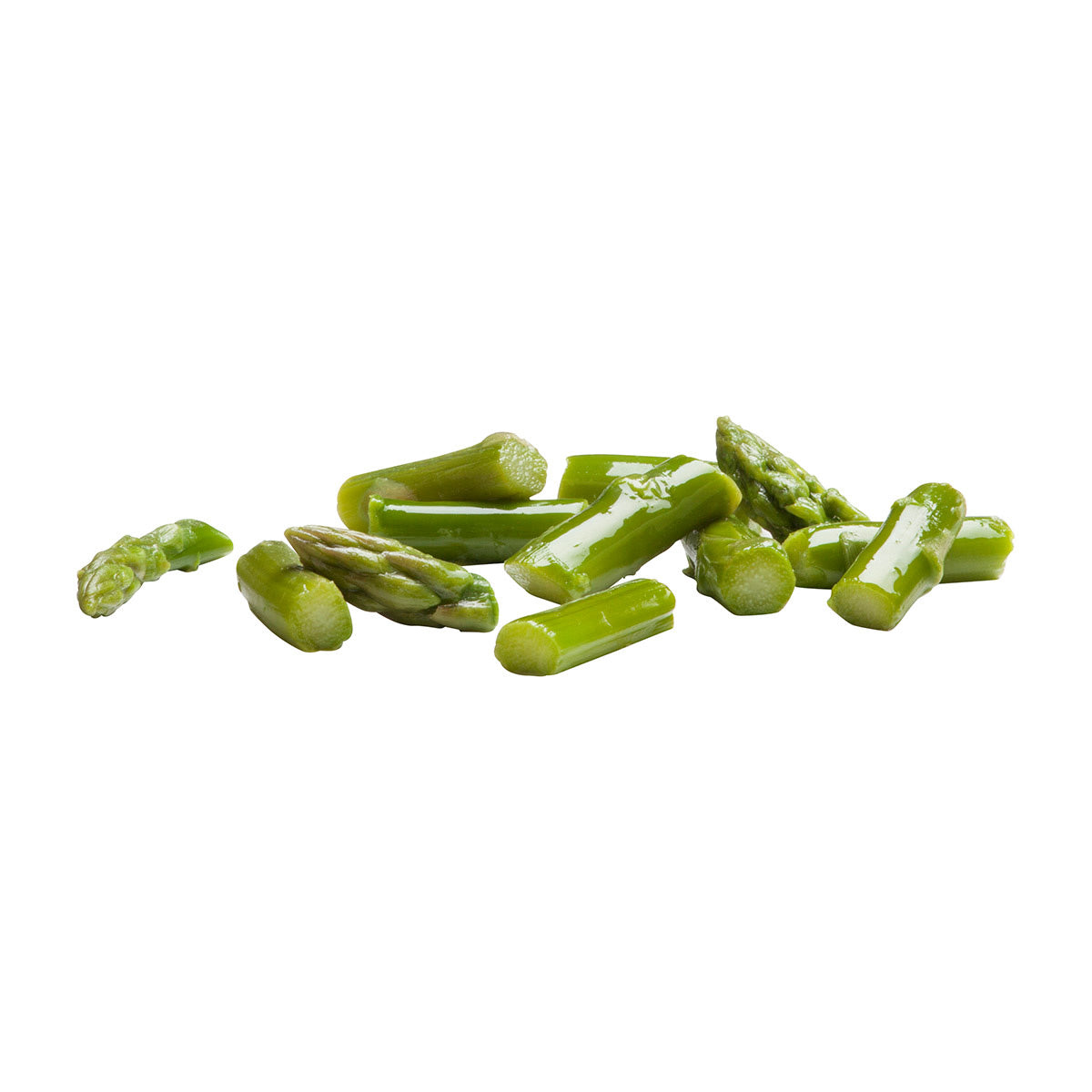 Simplot Simple Goodness Classic Vegetables Asparagus Cuts & Tips 2.5 Pound Each - 6 Per Case.