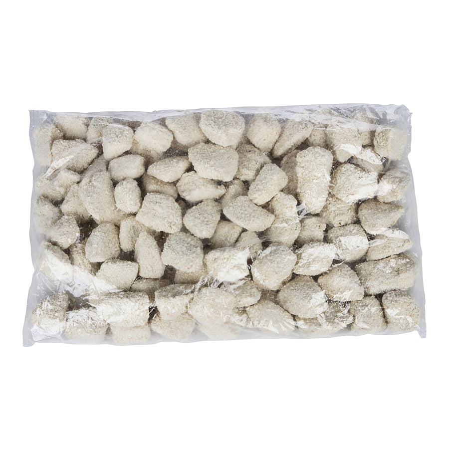 Crunchy Raw Breaded Cod Nuggets 10 Pound Each - 1 Per Case.