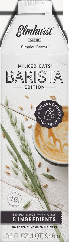 Elmhurst Milked Milked Oat Barista 32 Fluid Ounce - 6 Per Case.