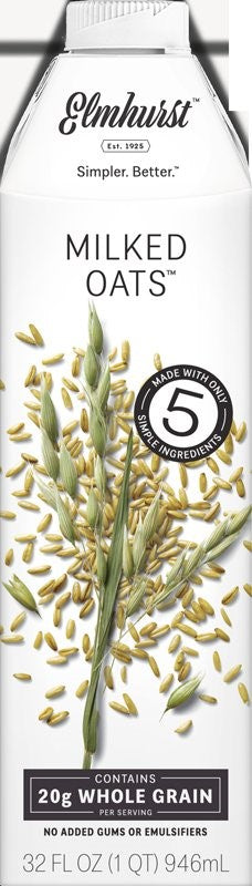 Elmhurst Milked Milked Oats 32 Fluid Ounce - 6 Per Case.