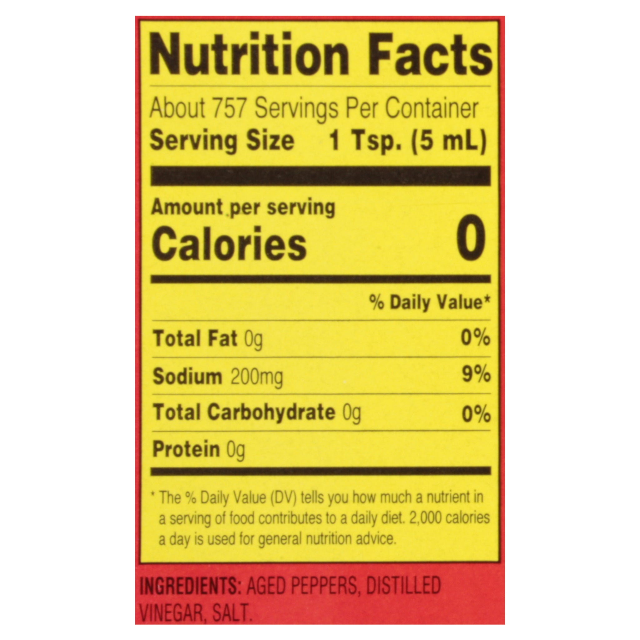 Louisiana Hot Sauce Louisiana Hot Sauce Gallon 1 Gallon - 4 Per Case.